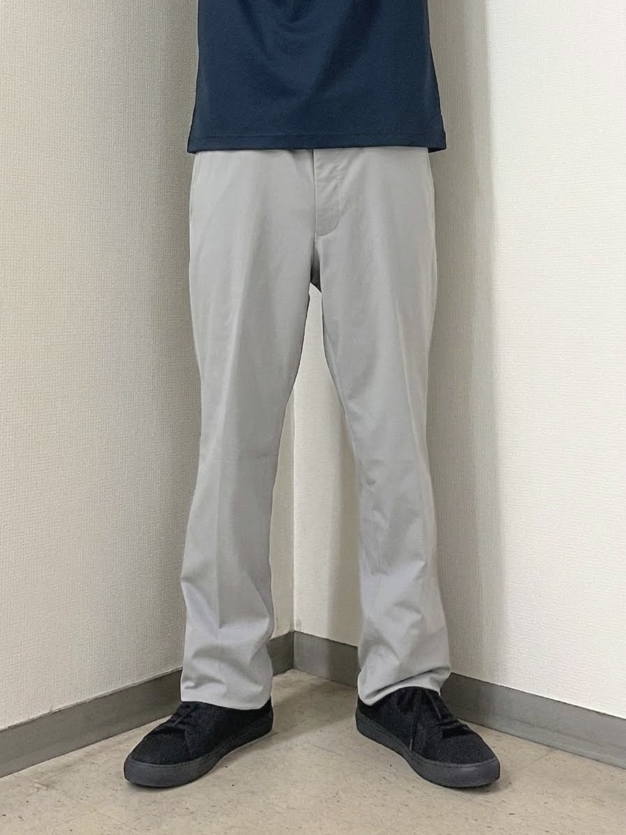 URAさんの「TAKEO KIKUCHI｜【接触冷感】アイスクリアコットン ワンポイント ポロシャツ」を使ったコーディネート