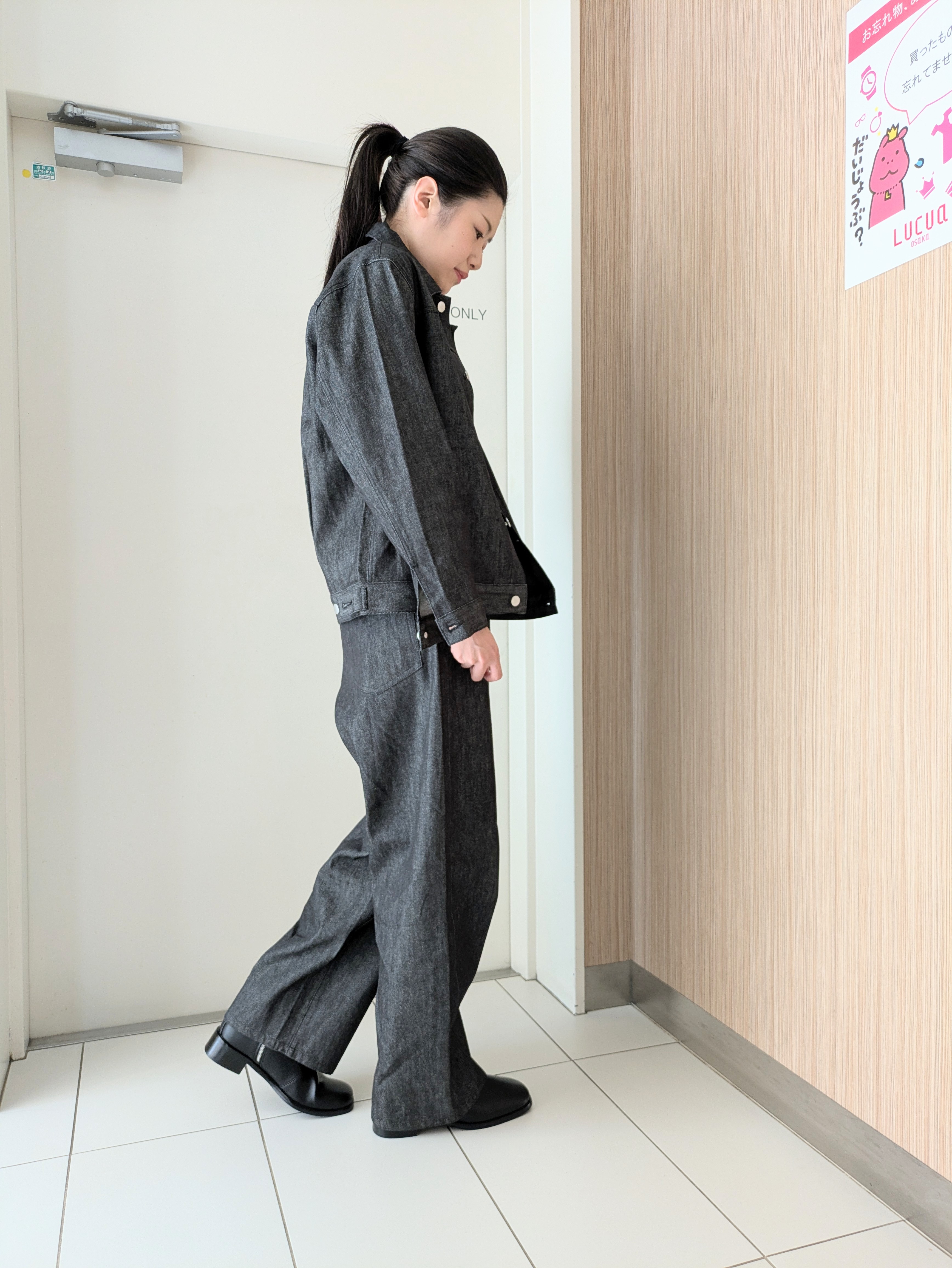 Chiichanさんの「tk.TAKEO KIKUCHI｜【色褪せしにくいデニム/セットアップ対応可】Comfy Fadeless Denim Seriesデ」を使ったコーディネート