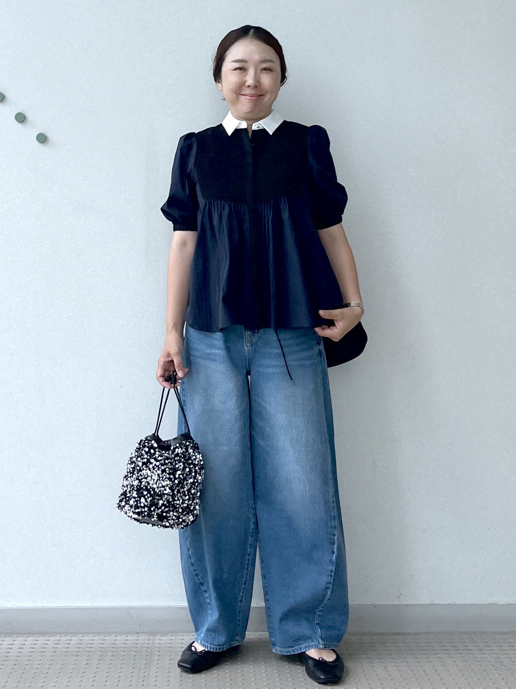 Soeさんの「DRESSTERIOR｜【着映え】ブザム チュニックブラウス」を使ったコーディネート