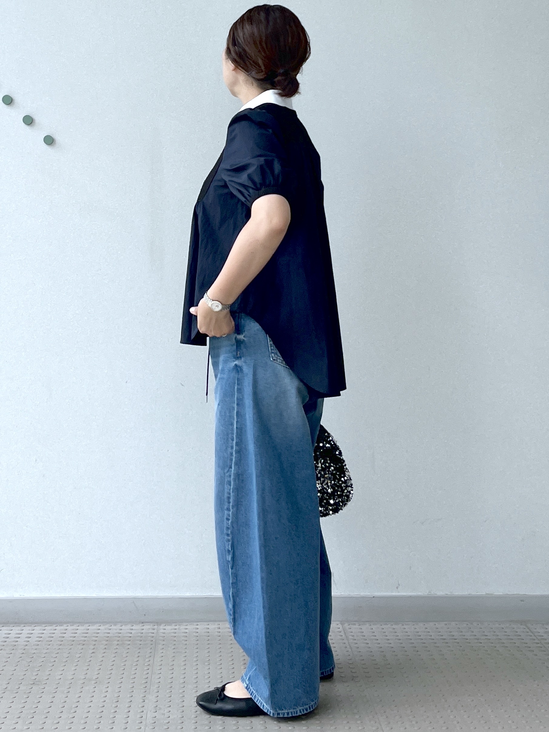 Soeさんの「DRESSTERIOR｜【着映え】ブザム チュニックブラウス」を使ったコーディネート