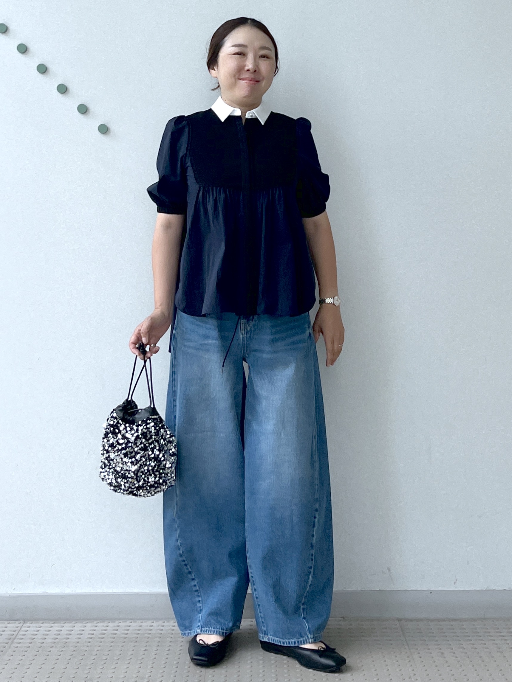 Soeさんの「DRESSTERIOR｜【着映え】ブザム チュニックブラウス」を使ったコーディネート