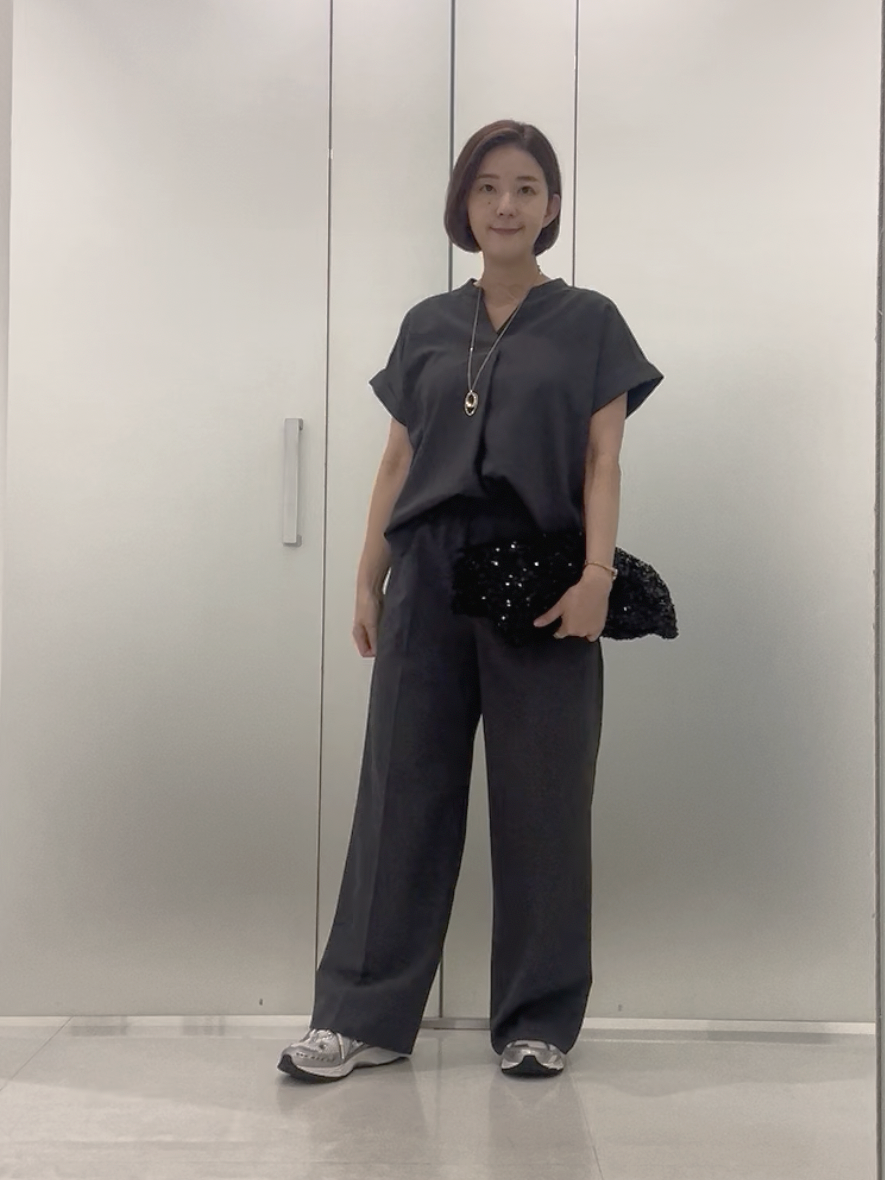 まどかさんの「UNTITLED｜【セットアップ可/UVカット】エアリークールブラウス」を使ったコーディネート