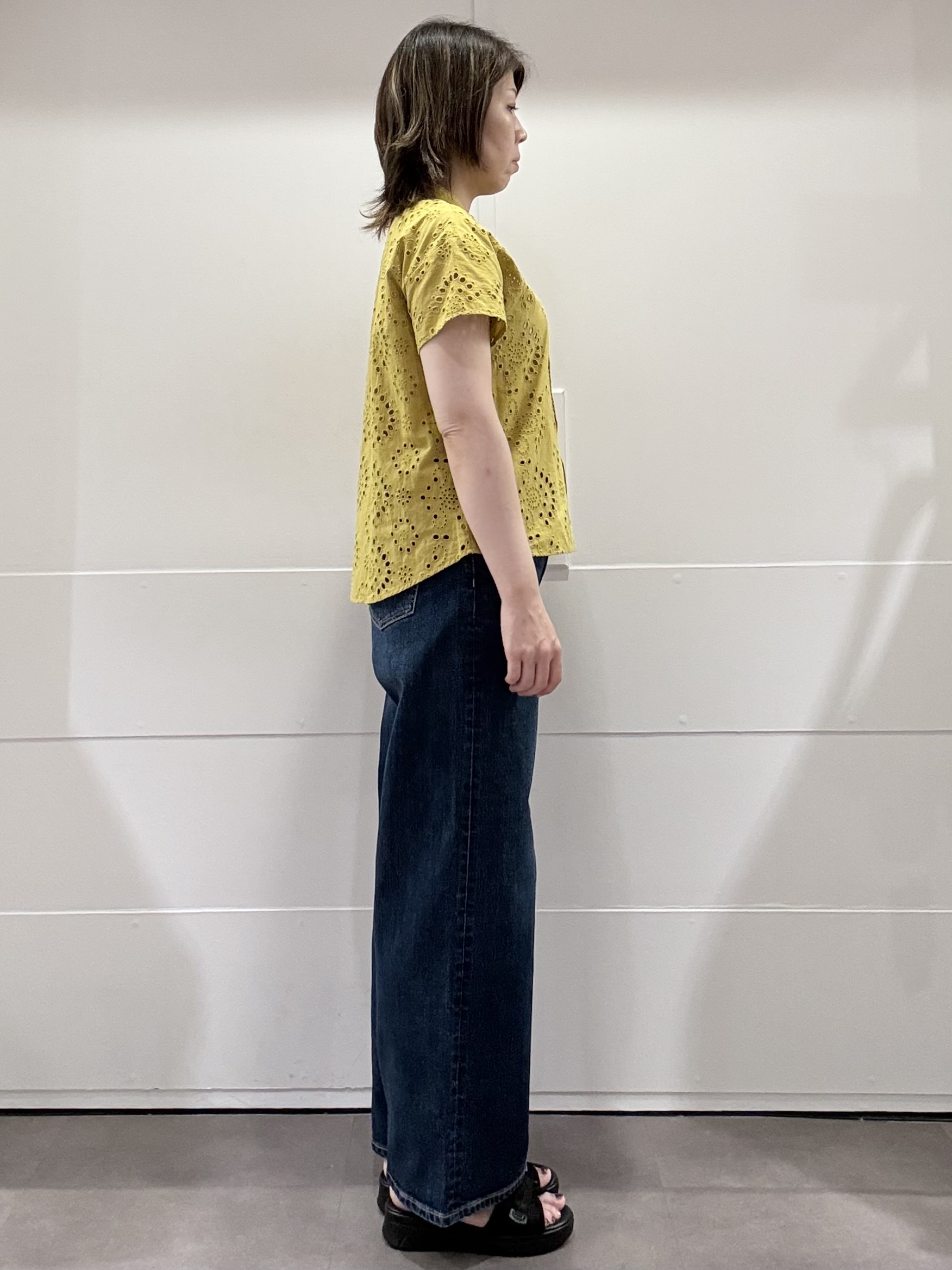 mamiさんの「Reflect｜【通勤◎】カットワーク刺繍レース シャツブラウス」を使ったコーディネート