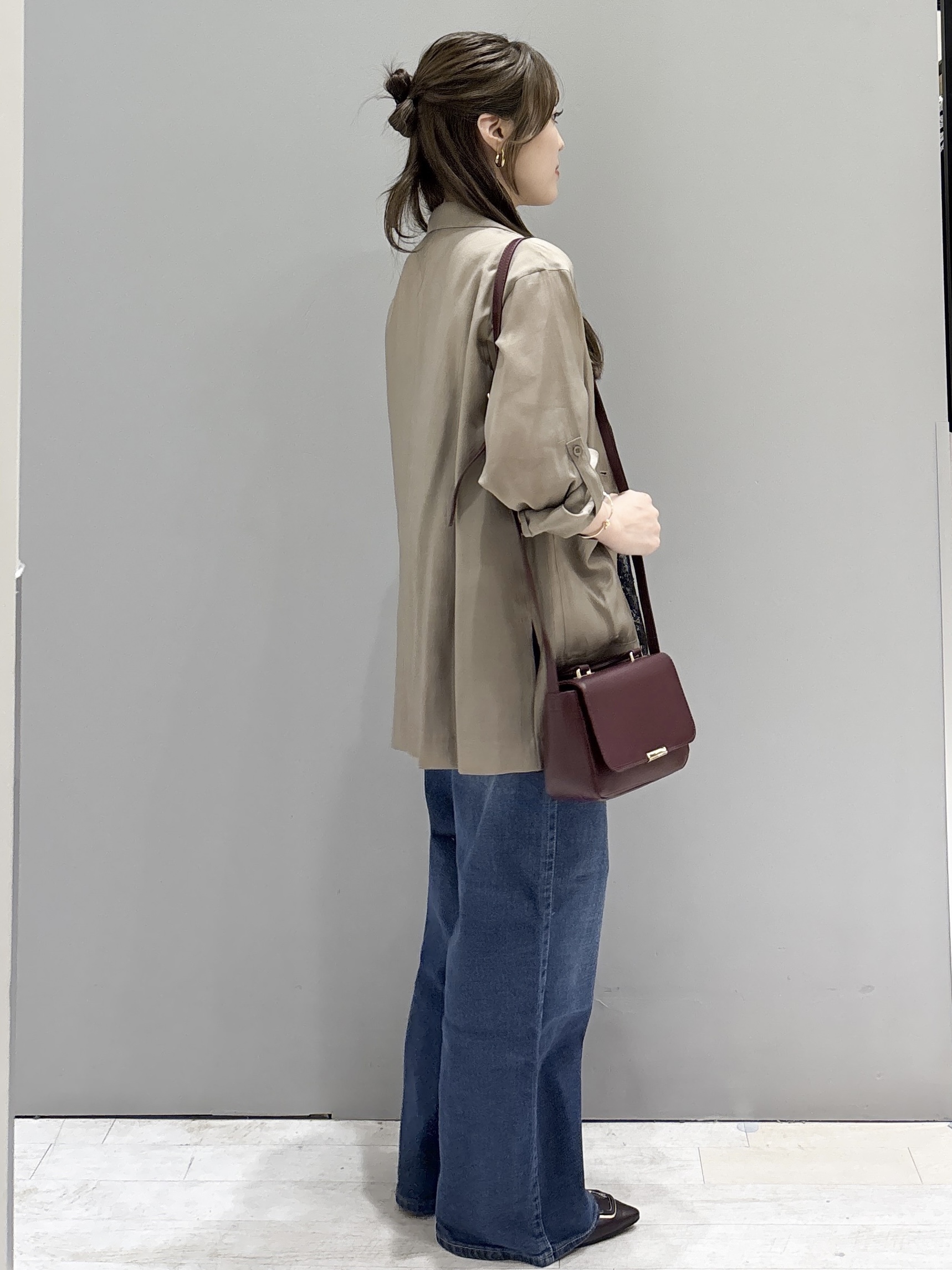 かほさんの「OPAQUE.CLIP｜シアーテーラードジャケット【2WAY／洗濯機OK】」を使ったコーディネート