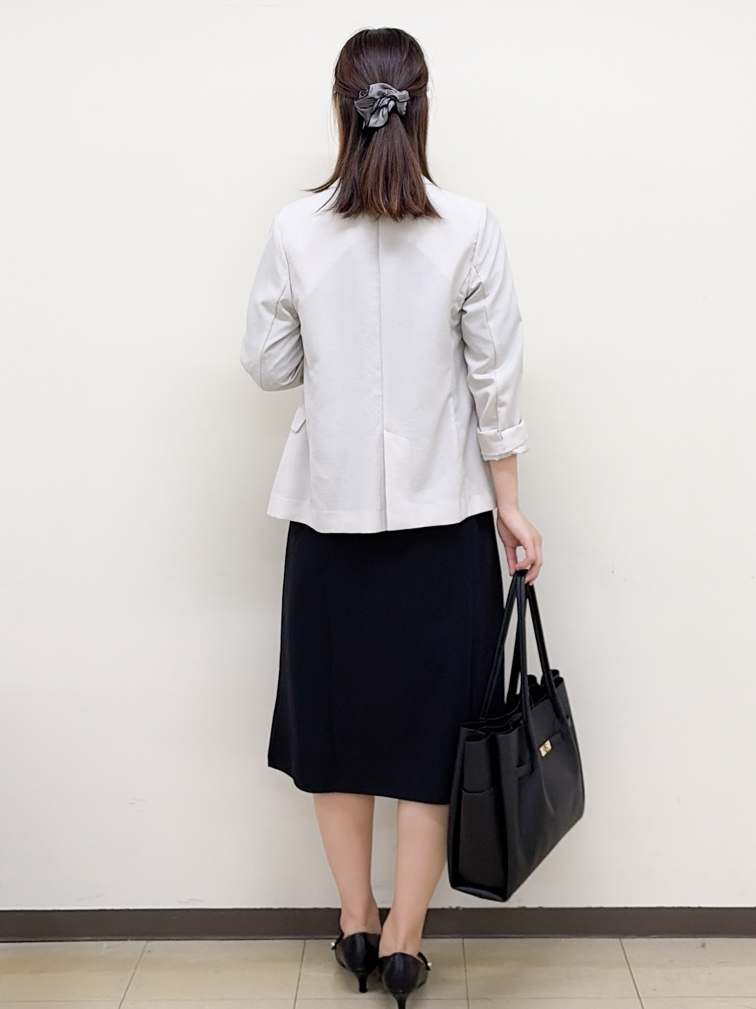 yurinaさんの「index｜《再入荷》ダブルブレストテーラードジャケット【接触冷感／吸水速乾／イージーアイロン／防シワ／洗濯機O」を使ったコーディネート