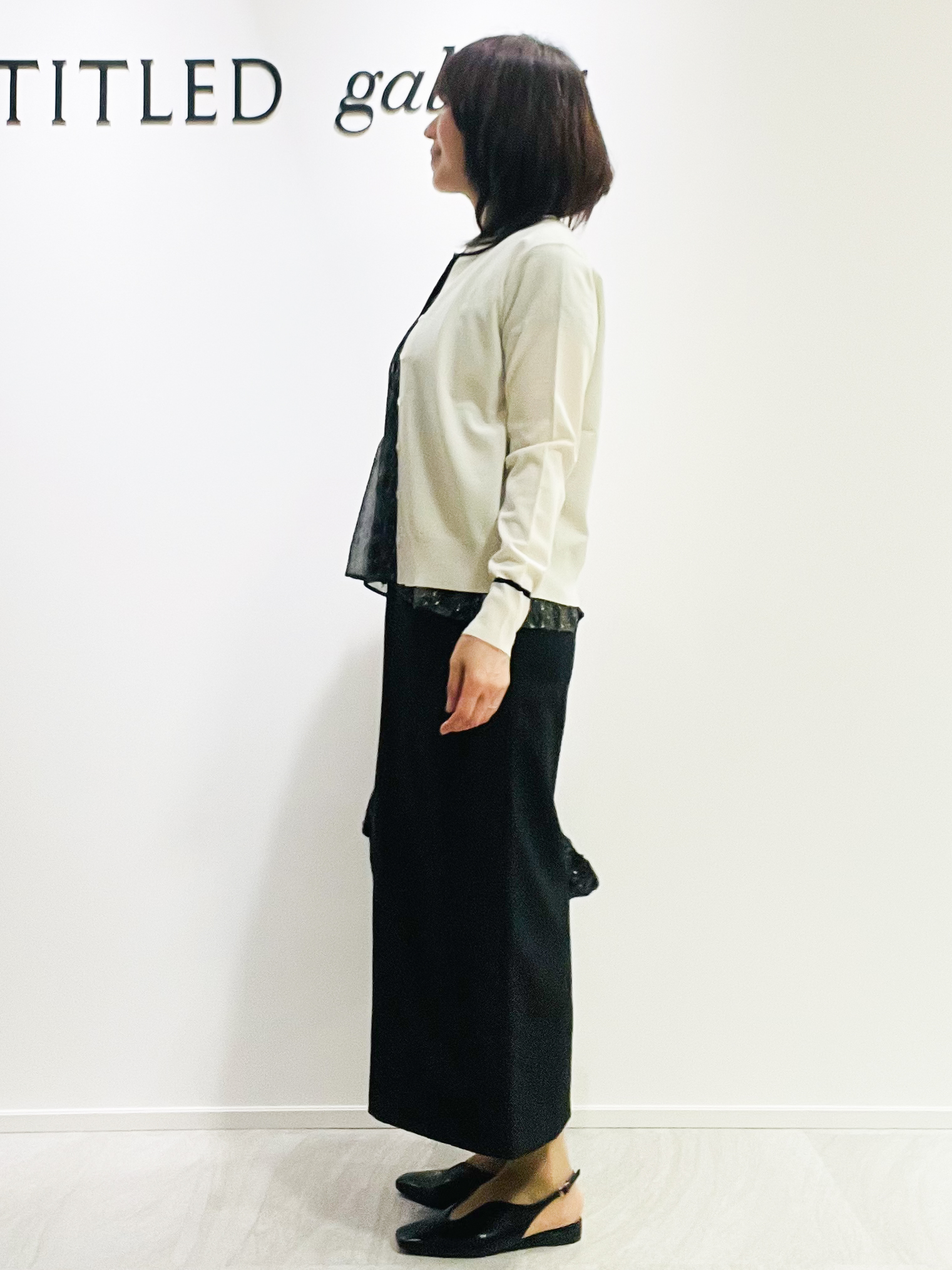 めいさんの「UNTITLED｜【アンサンブル可能/秋羽織り】コンパクトニットカーディガン」を使ったコーディネート