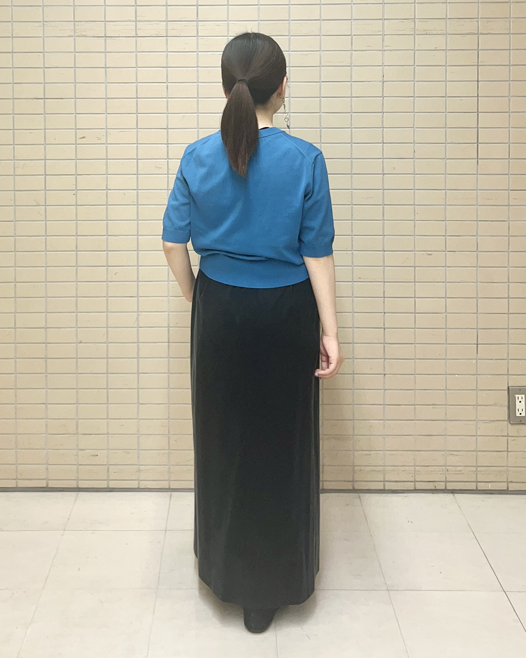 Mitsukiさんの「UNTITLED｜【すっきり秋羽織り/前開きボタン】ドライタッチ5分袖カーディガン」を使ったコーディネート