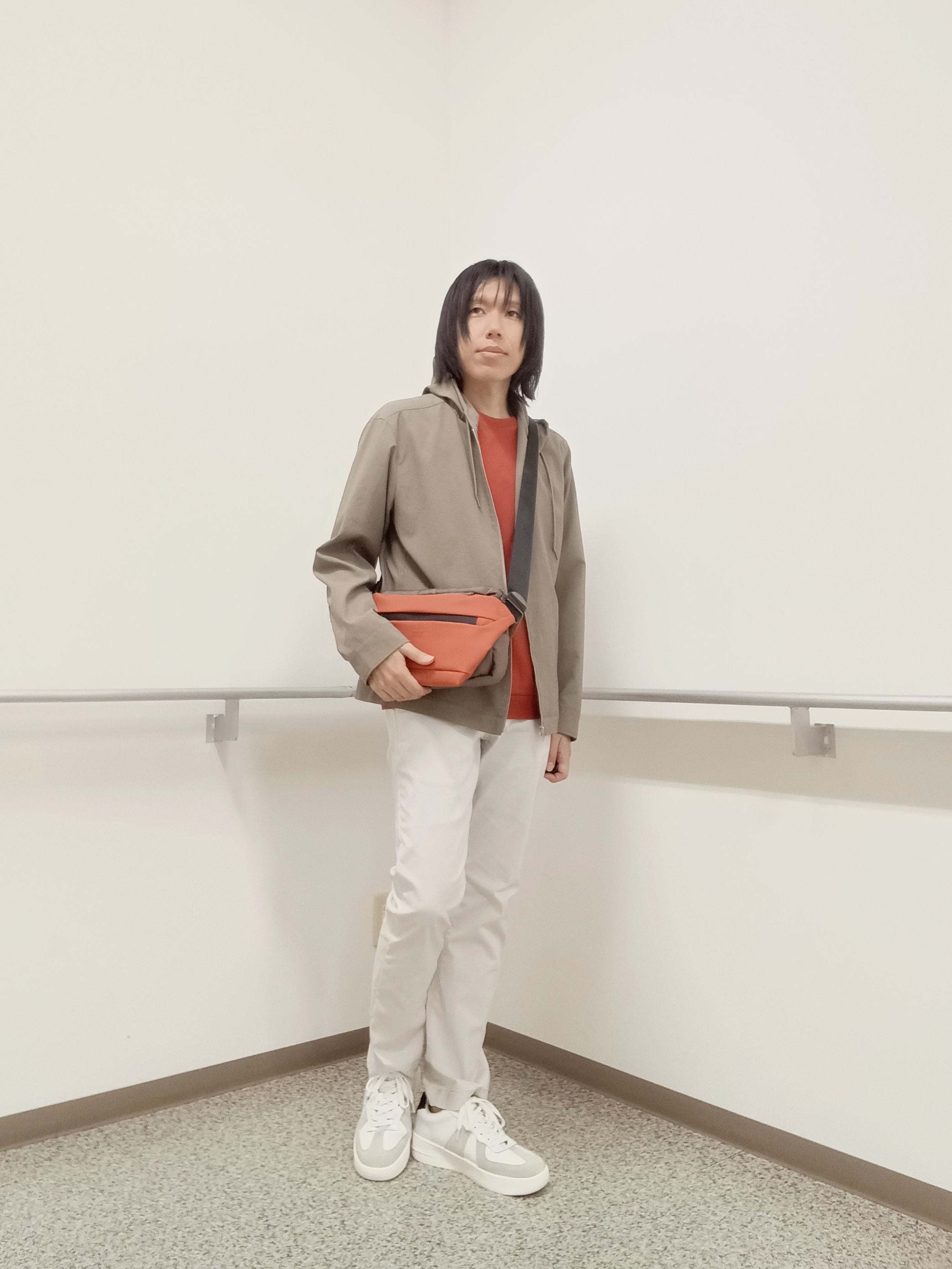 moritaさんの「TAKEO KIKUCHI｜【撥水・洗える・シワになりにくい】 リランチェ（R） フードブルゾン」を使ったコーディネート