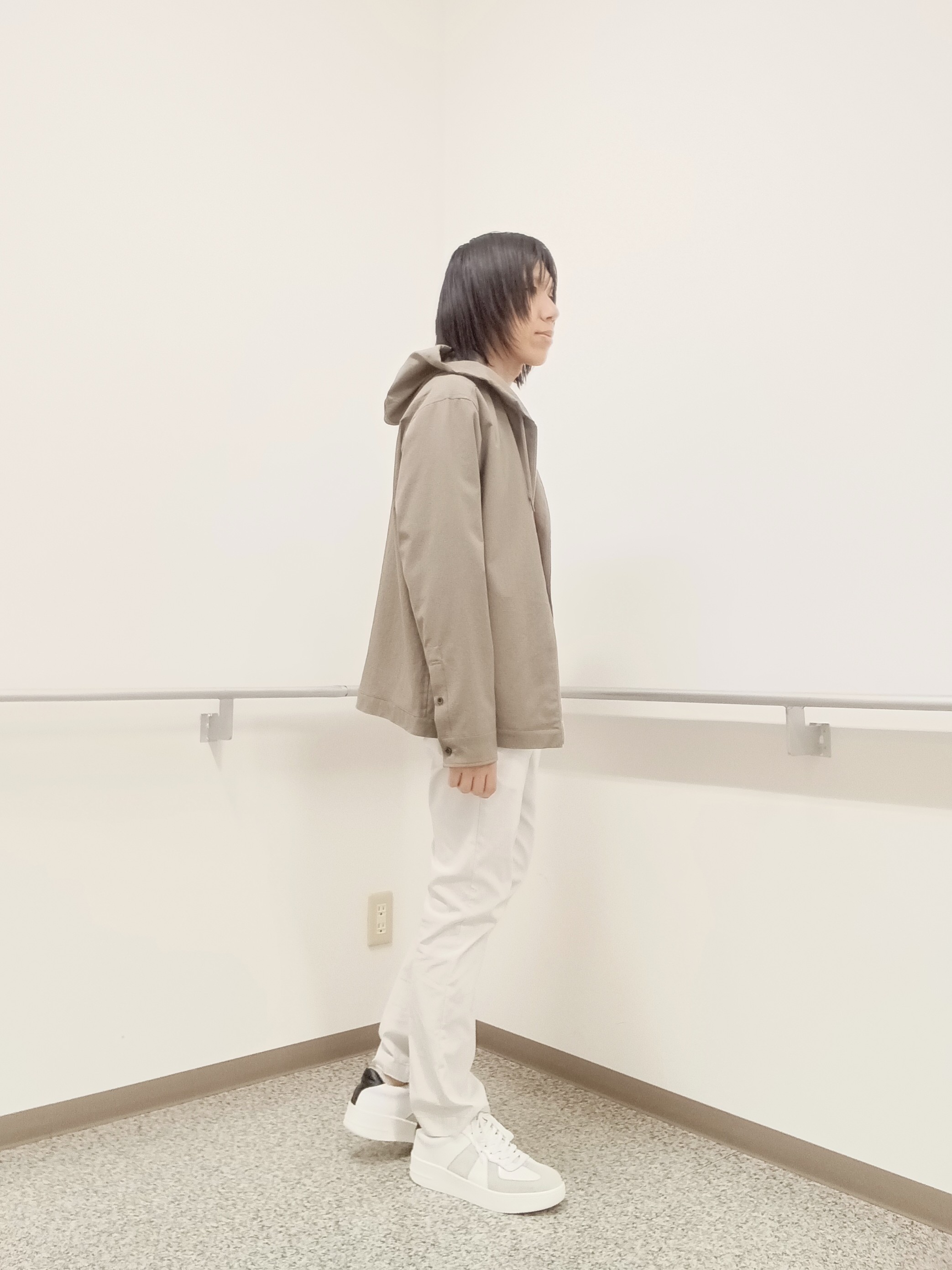 moritaさんの「TAKEO KIKUCHI｜【撥水・洗える・シワになりにくい】 リランチェ（R） フードブルゾン」を使ったコーディネート