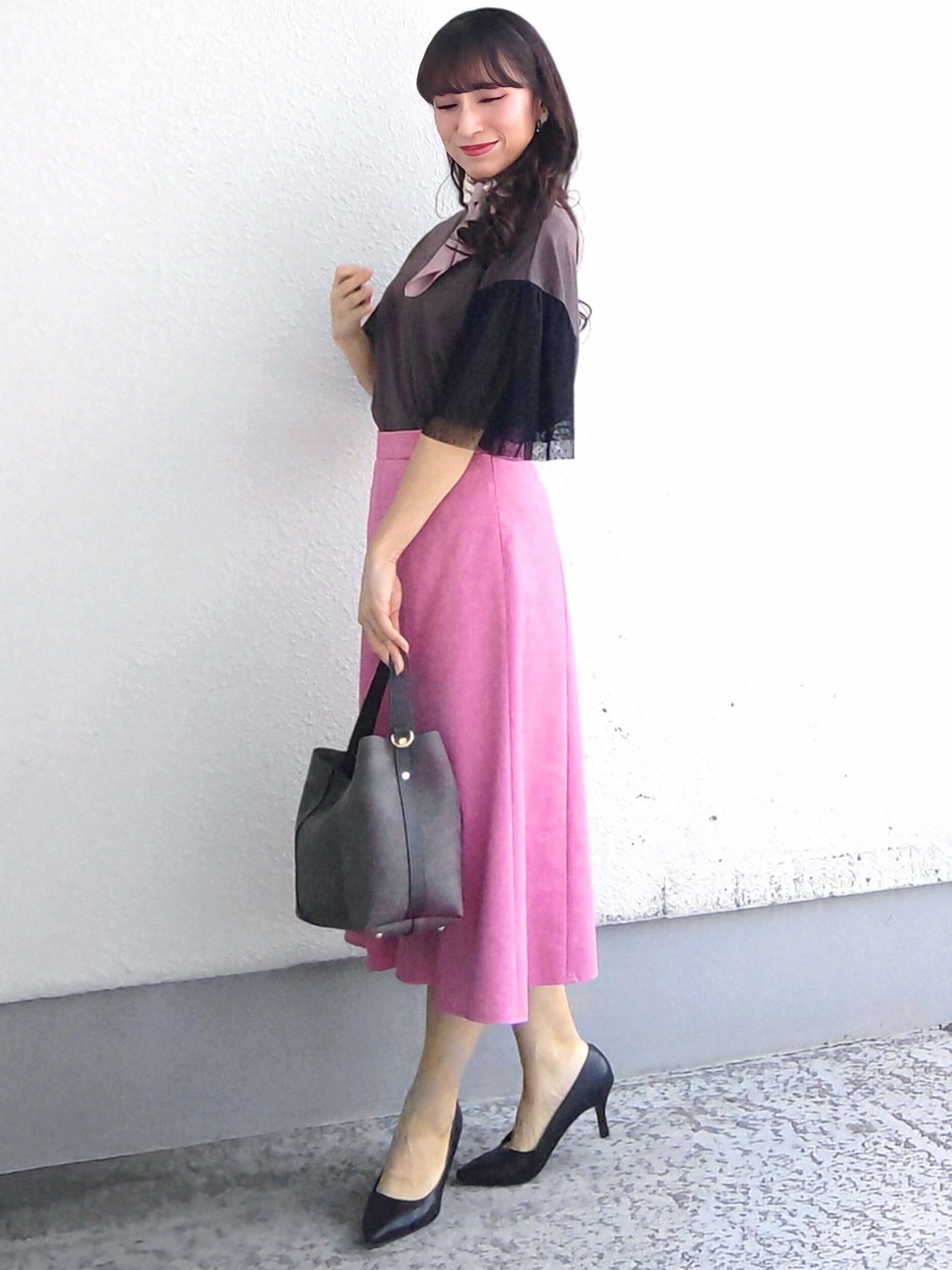 keinaさんの「SunaUna｜チュール袖カットソー」を使ったコーディネート