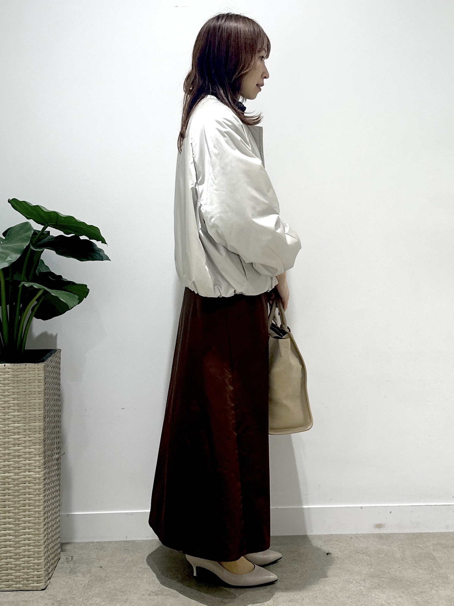 Miwaさんの「UNTITLED｜フラワープリントブラウス」を使ったコーディネート