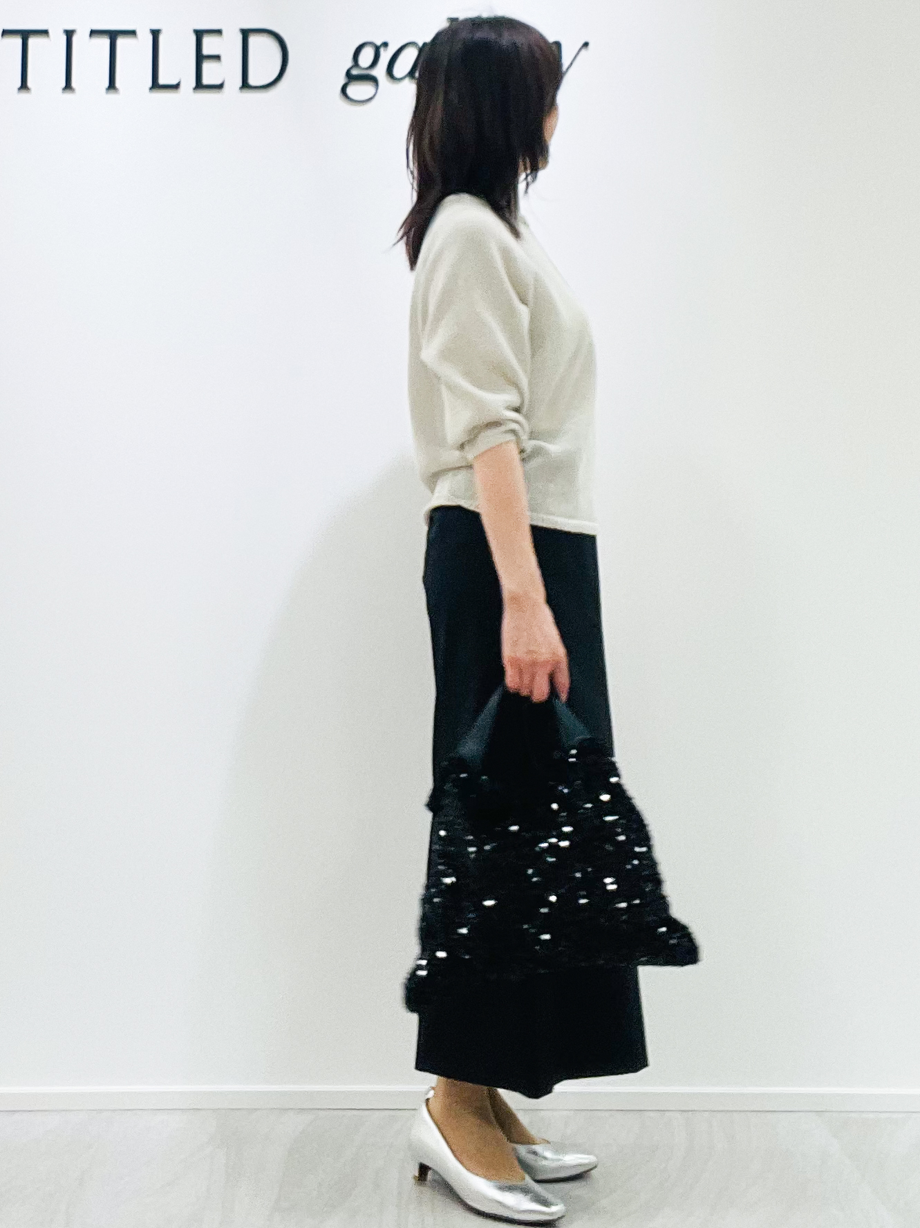 めいさんの「UNTITLED｜【洗える/ゆったり】クルーネックドライニット」を使ったコーディネート