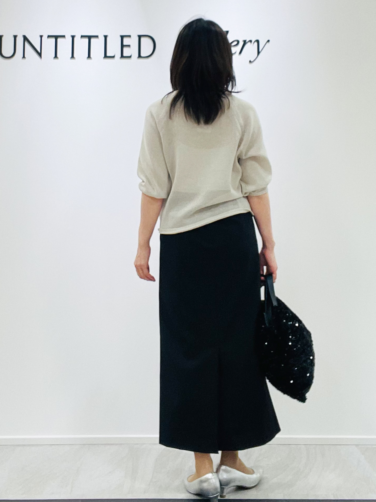 めいさんの「UNTITLED｜【洗える/ゆったり】クルーネックドライニット」を使ったコーディネート