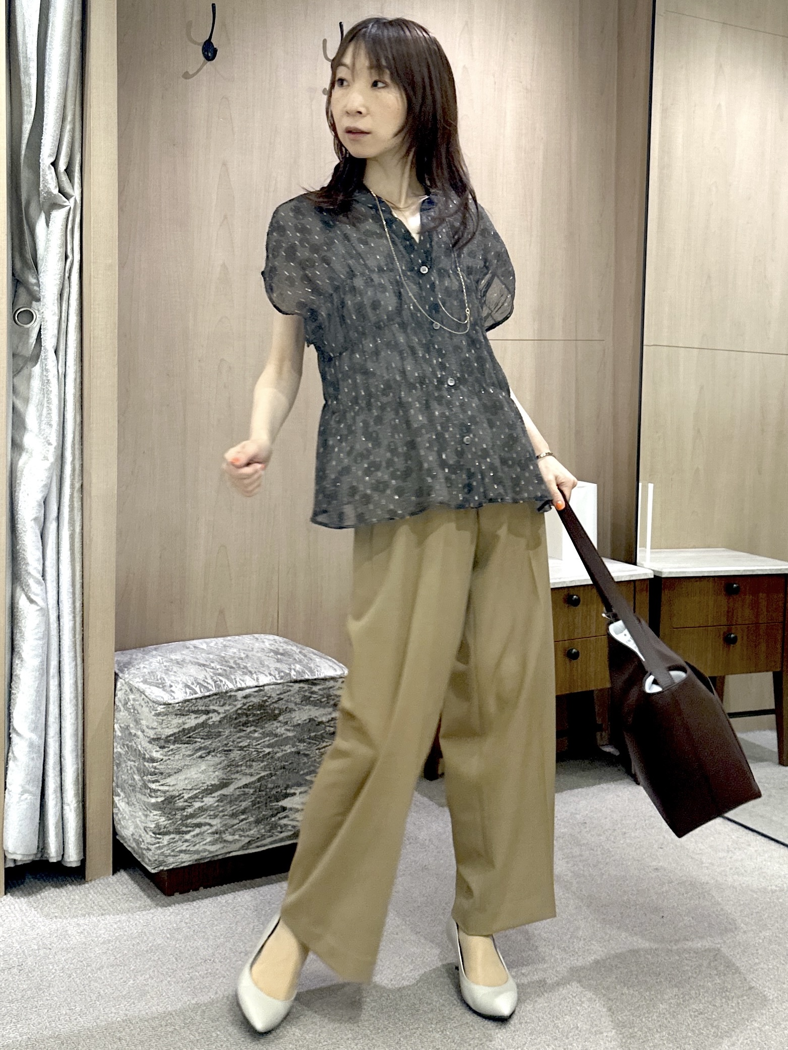 Miwaさんの「UNTITLED｜【接触冷感/UVカット/遮熱機能】フライスジャージカーディガン」を使ったコーディネート