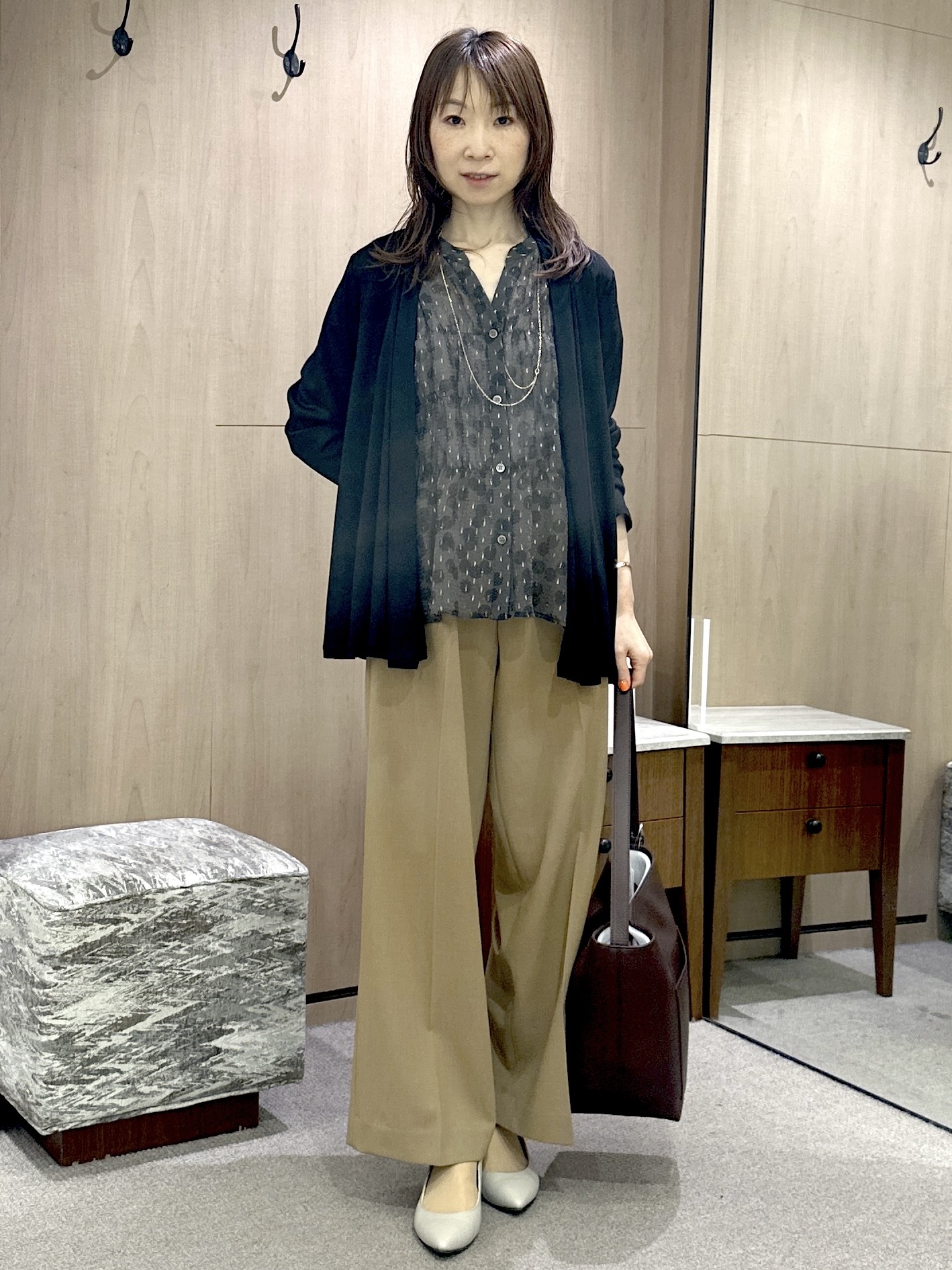 Miwaさんの「UNTITLED｜【接触冷感/UVカット/遮熱機能】フライスジャージカーディガン」を使ったコーディネート