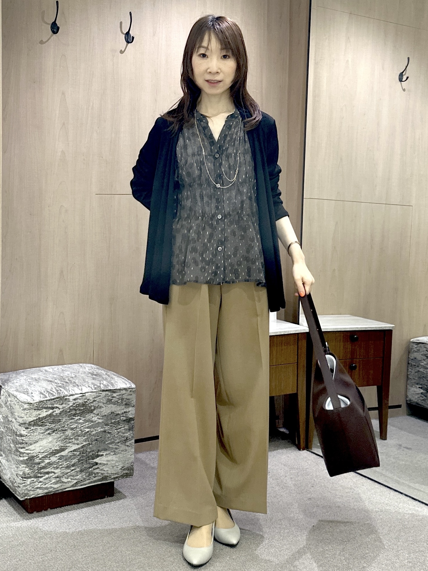 Miwaさんの「UNTITLED｜【接触冷感/UVカット/遮熱機能】フライスジャージカーディガン」を使ったコーディネート