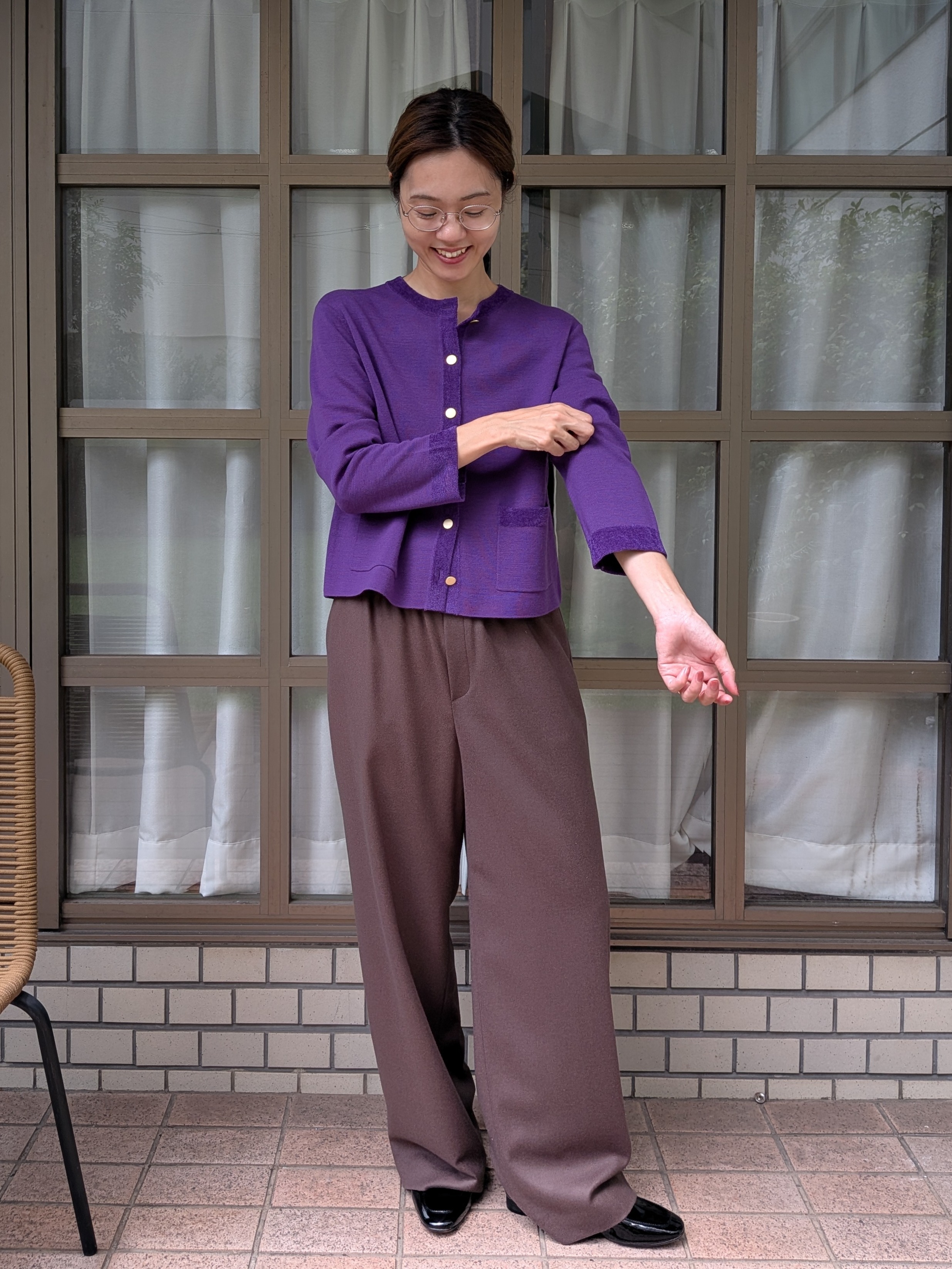 Aさんの「UNTITLED｜【セットアップ可/ウエストゴム】ウールドロストパンツ」を使ったコーディネート