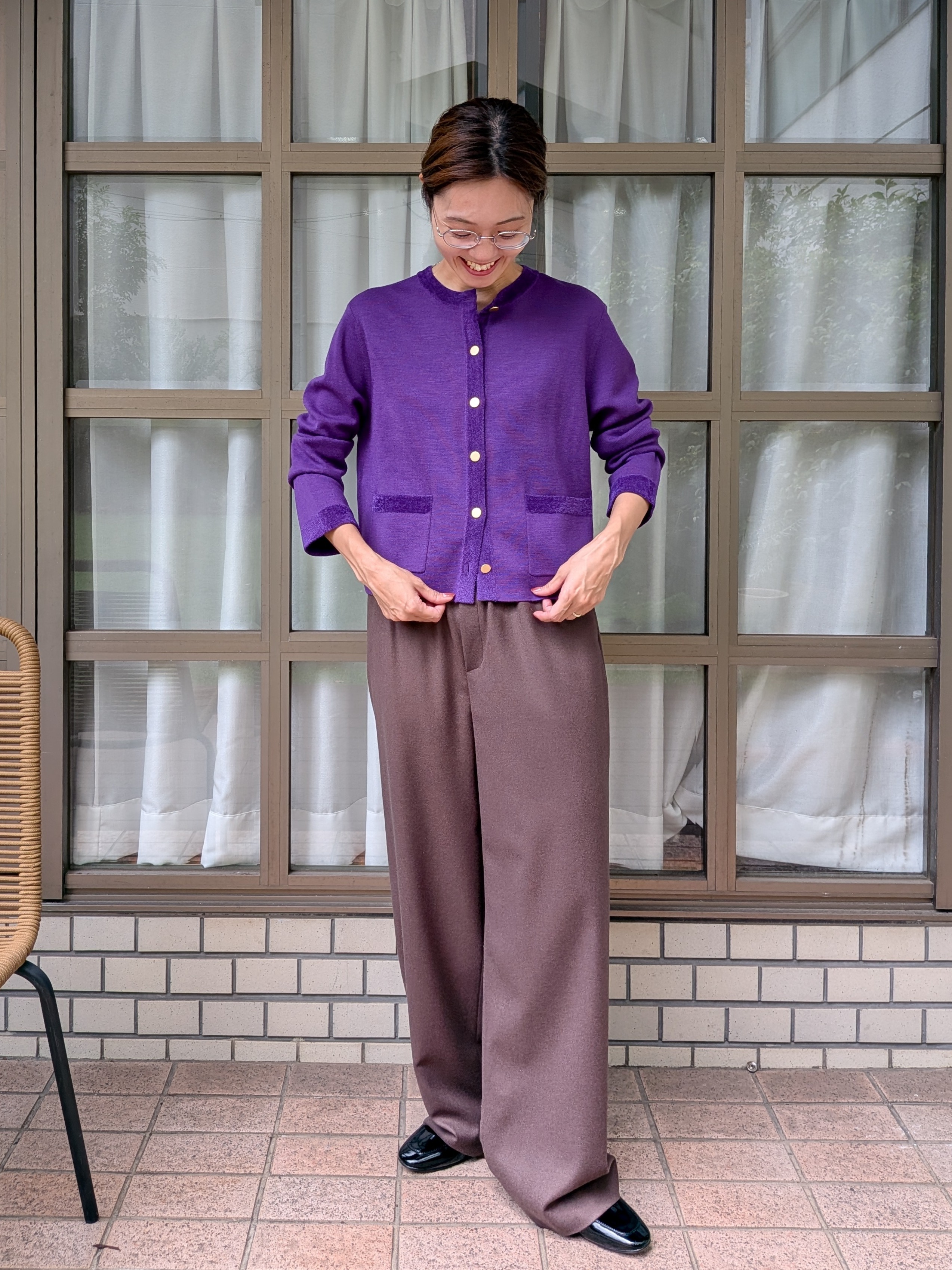 Aさんの「UNTITLED｜【セットアップ可/ウエストゴム】ウールドロストパンツ」を使ったコーディネート