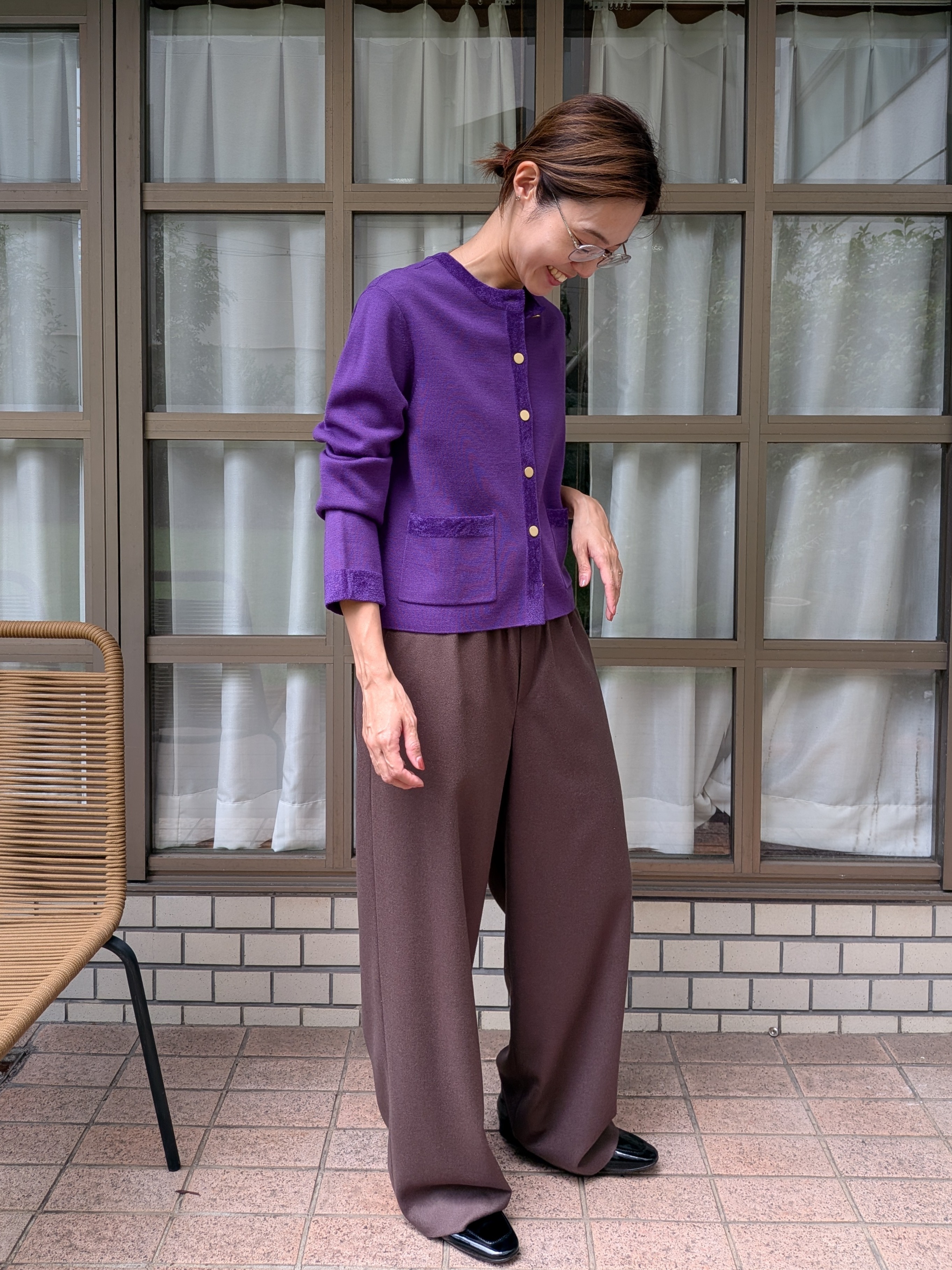 Aさんの「UNTITLED｜【セットアップ可/ウエストゴム】ウールドロストパンツ」を使ったコーディネート