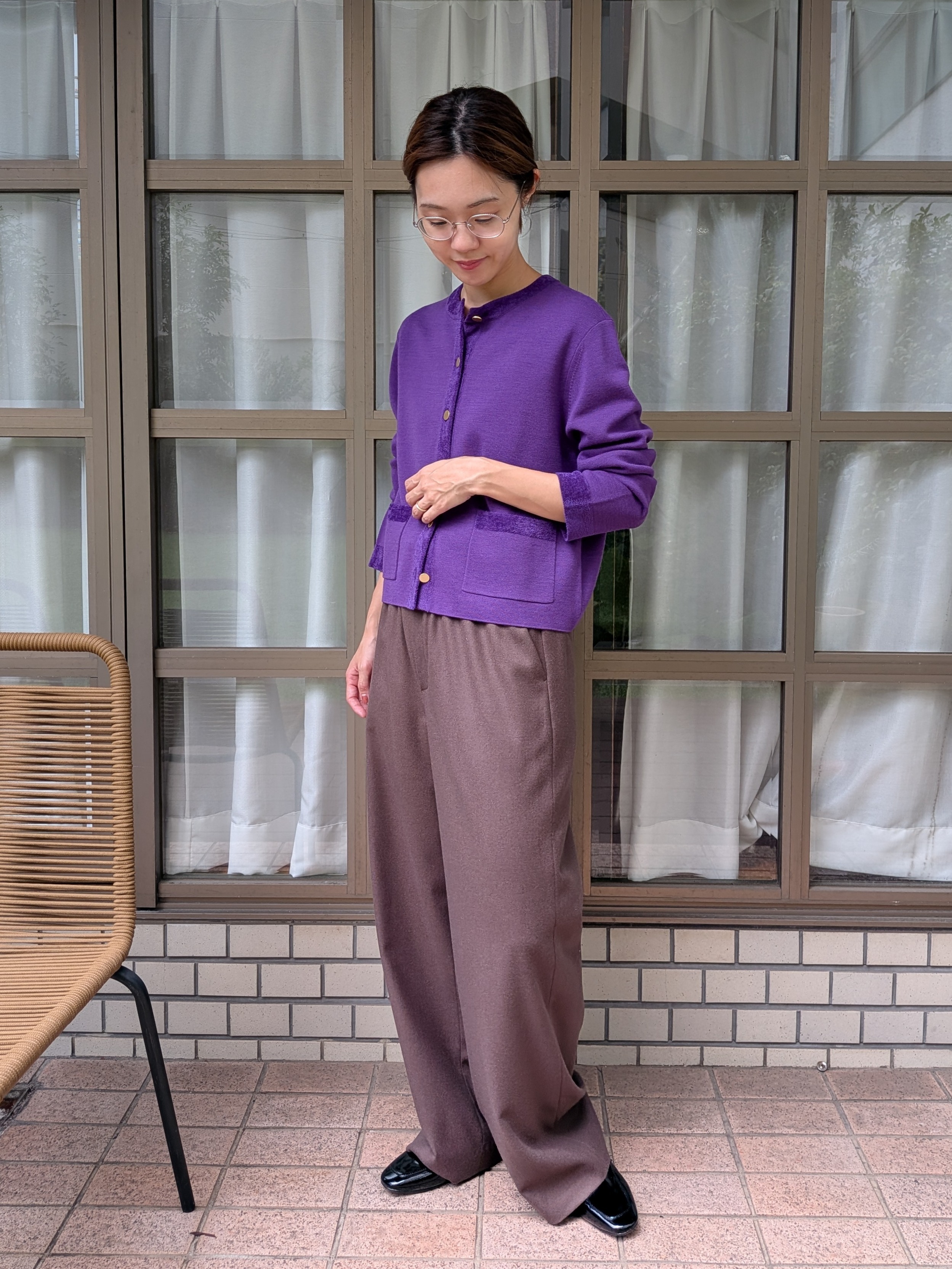 Aさんの「UNTITLED｜【セットアップ可/ウエストゴム】ウールドロストパンツ」を使ったコーディネート