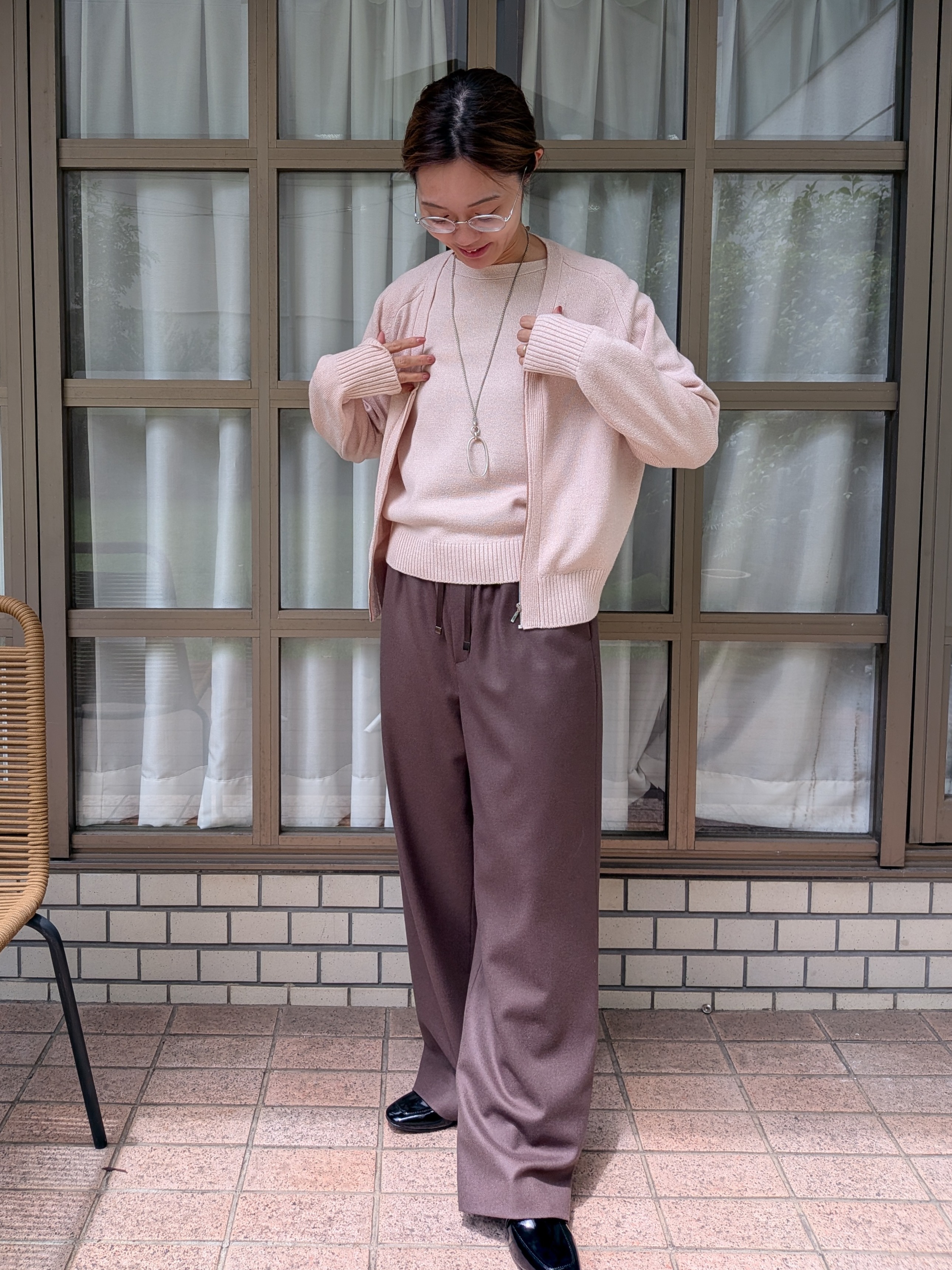 Aさんの「UNTITLED｜【店頭人気！】杢調ジップカーディガン」を使ったコーディネート