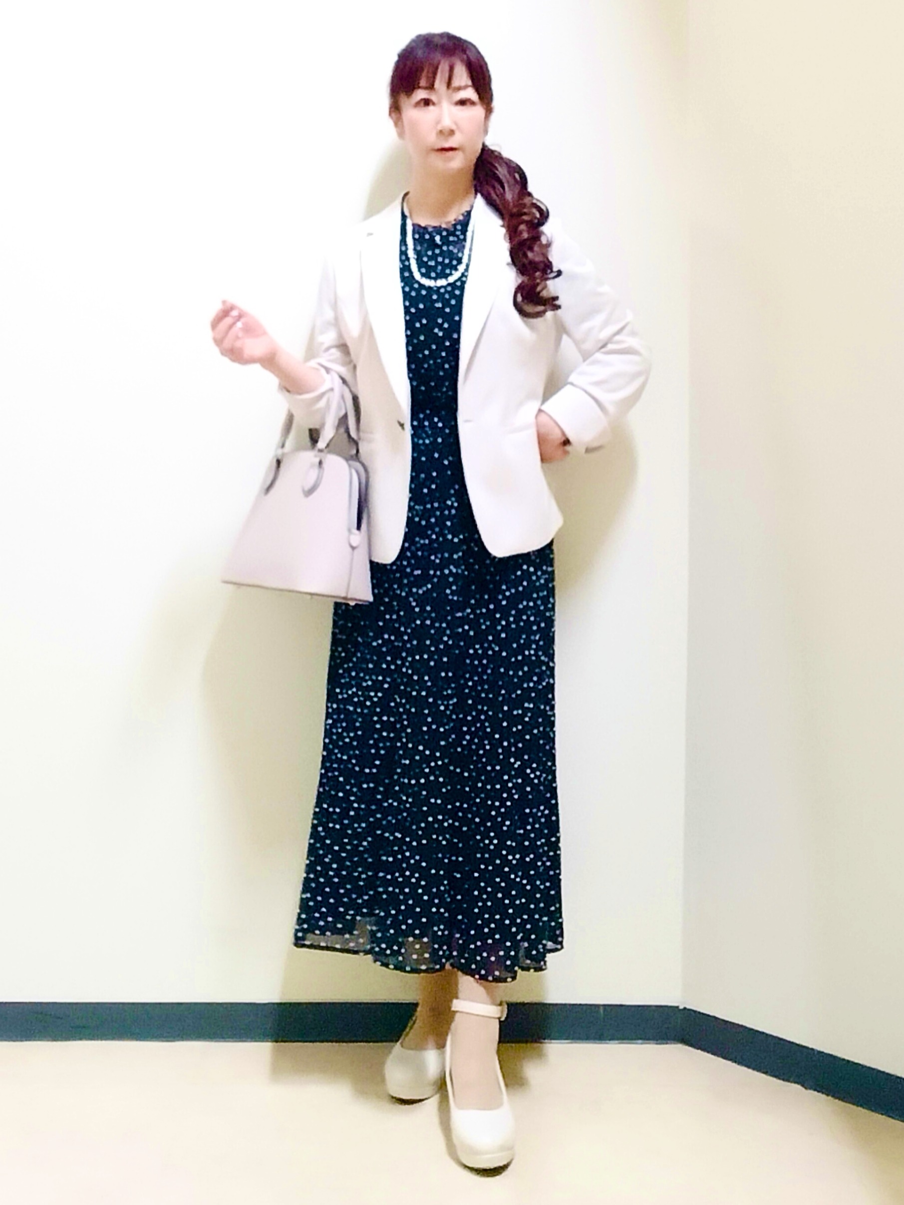 花さんの「Reflect｜【SS-4Lサイズ／UVカット／接触冷感】匠ジャケット／ベーシックテーラード」を使ったコーディネート