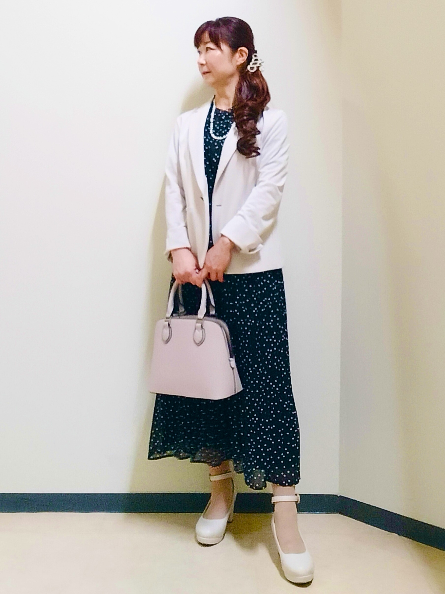 花さんの「Reflect｜【SS-4Lサイズ／UVカット／接触冷感】匠ジャケット／ベーシックテーラード」を使ったコーディネート
