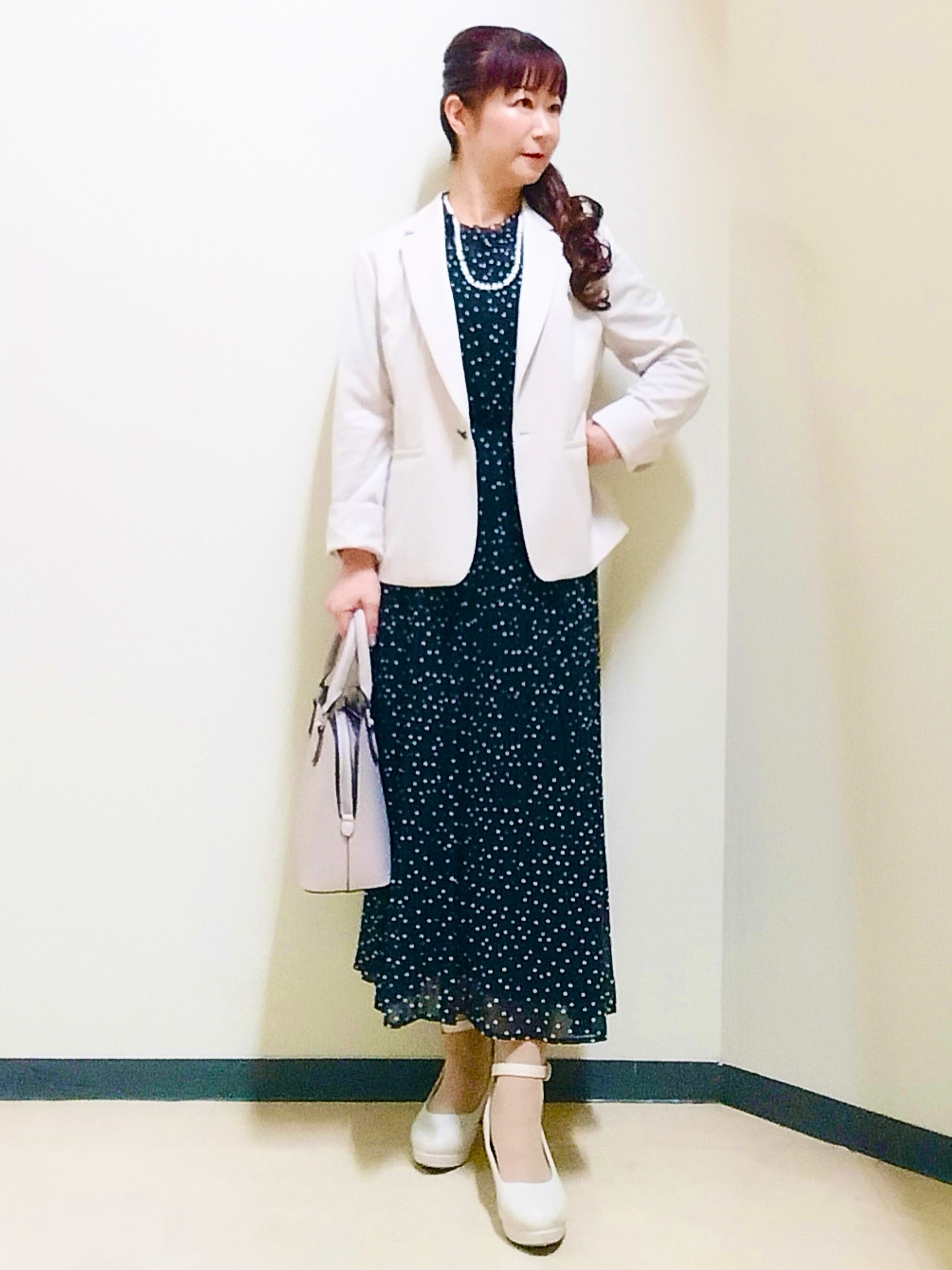 花さんの「Reflect｜【SS-4Lサイズ／UVカット／接触冷感】匠ジャケット／ベーシックテーラード」を使ったコーディネート