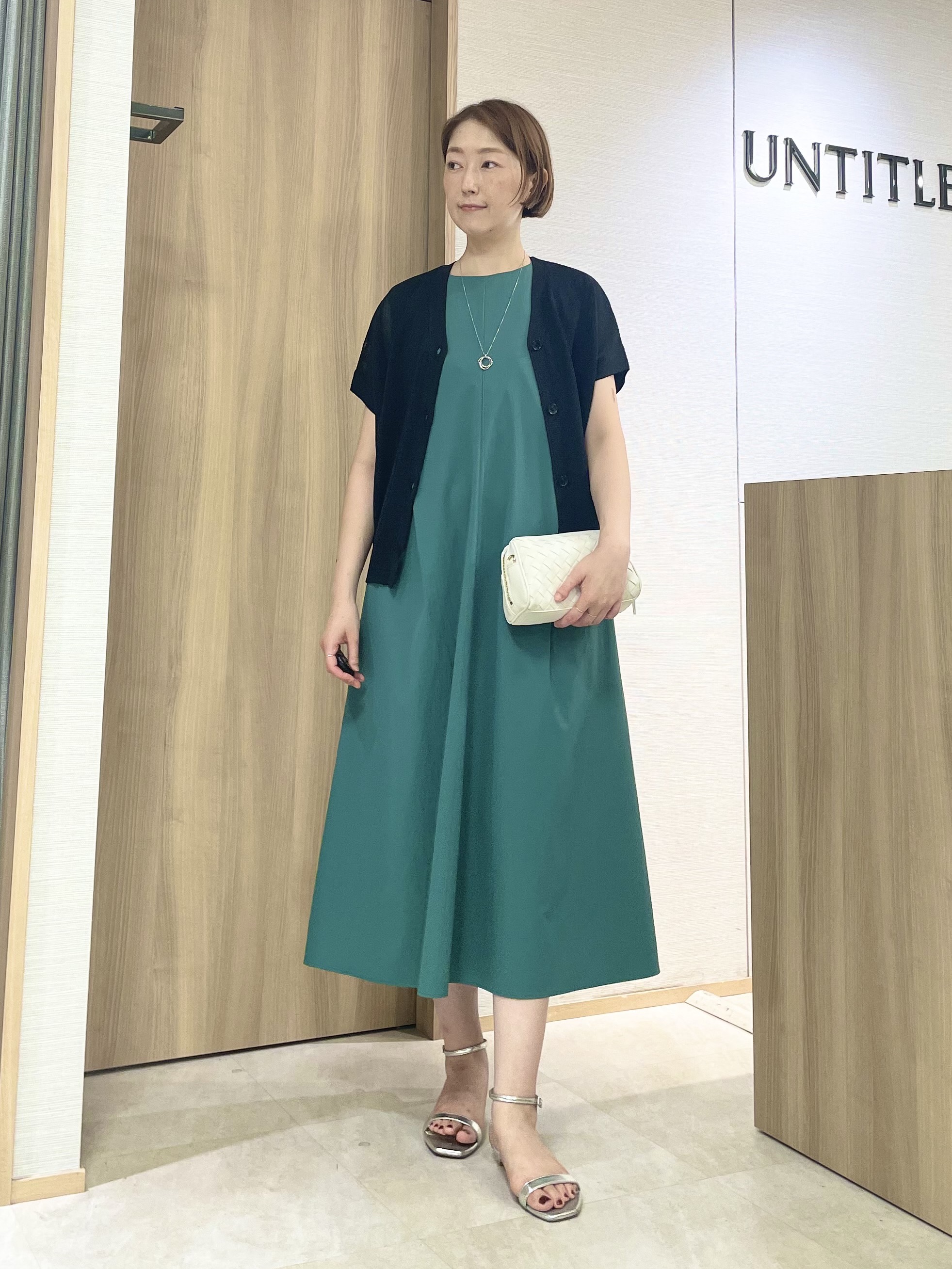 aliceさんの「UNTITLED｜【残暑も快適/接触冷感/UVカット/吸水速乾】Aラインロングワンピース」を使ったコーディネート