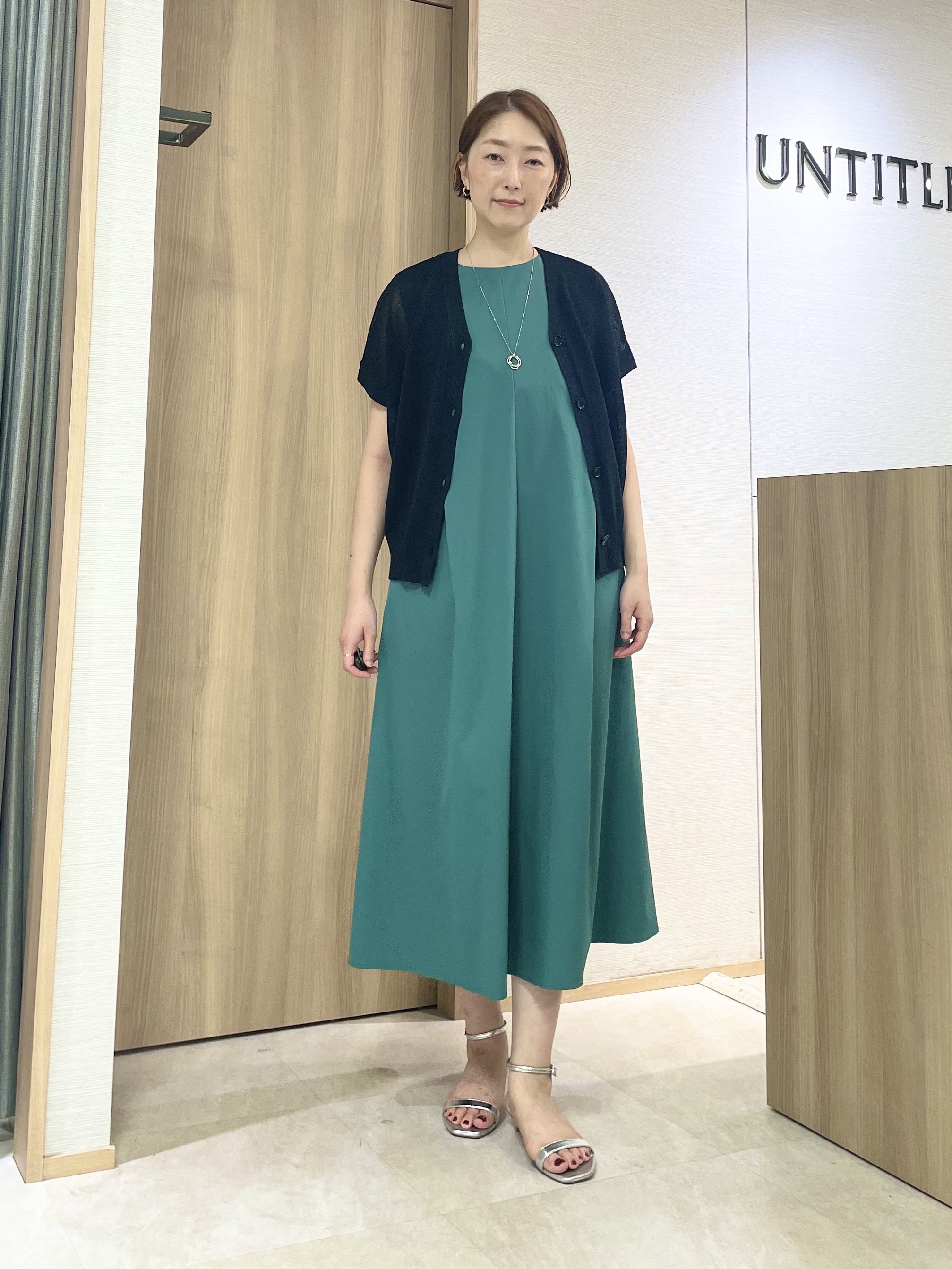 aliceさんの「UNTITLED｜【残暑も快適/接触冷感/UVカット/吸水速乾】Aラインロングワンピース」を使ったコーディネート