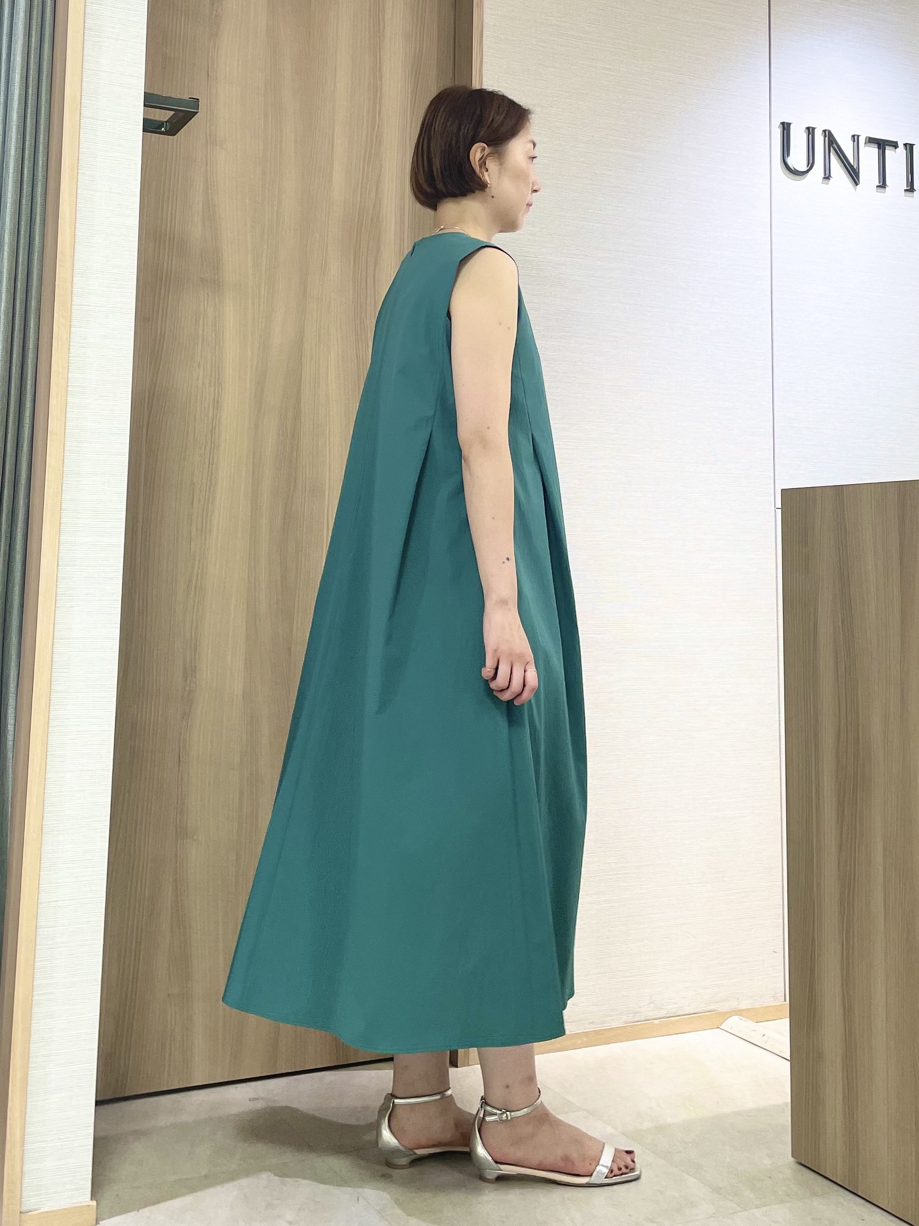 aliceさんの「UNTITLED｜【残暑も快適/接触冷感/UVカット/吸水速乾】Aラインロングワンピース」を使ったコーディネート