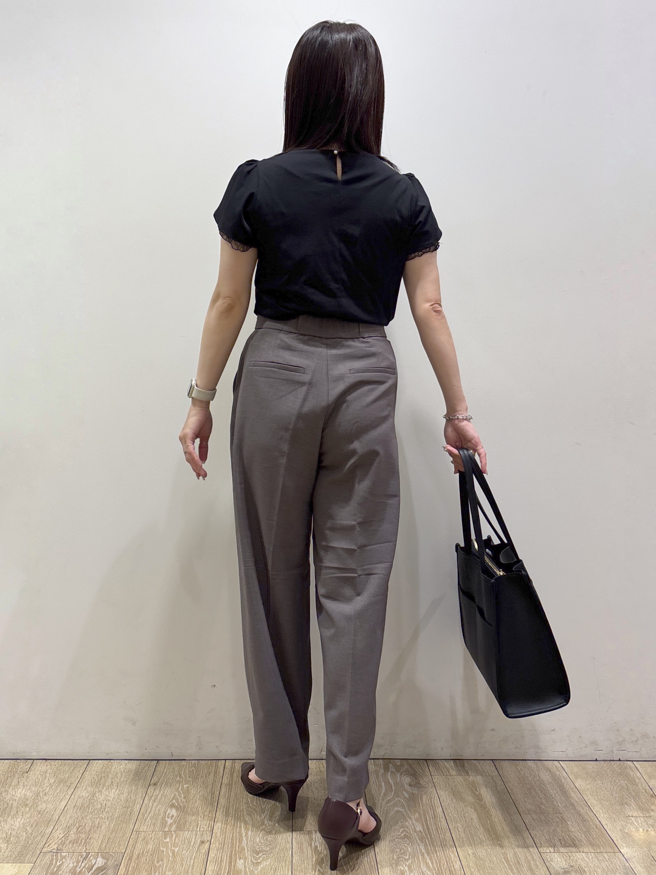 mameさんの「index｜【接触冷感／UVケア】ハートネックレースレイヤードトップス《洗濯機OK／6col》」を使ったコーディネート