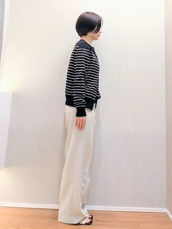 ミズタさんの「UNTITLED｜◆【9色展開/アンサンブル可】コットンクルーネックカーディガン」を使ったコーディネート