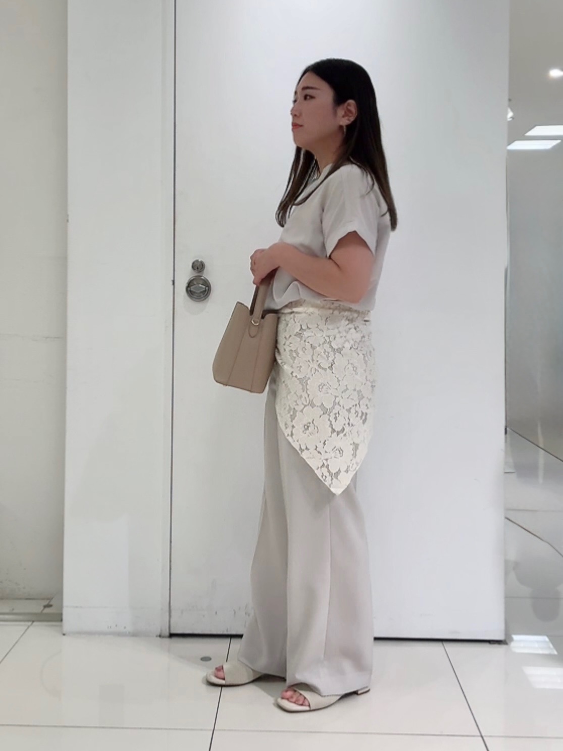 なかじさんの「UNTITLED｜【セットアップ可/UVカット】エアリークールブラウス」を使ったコーディネート