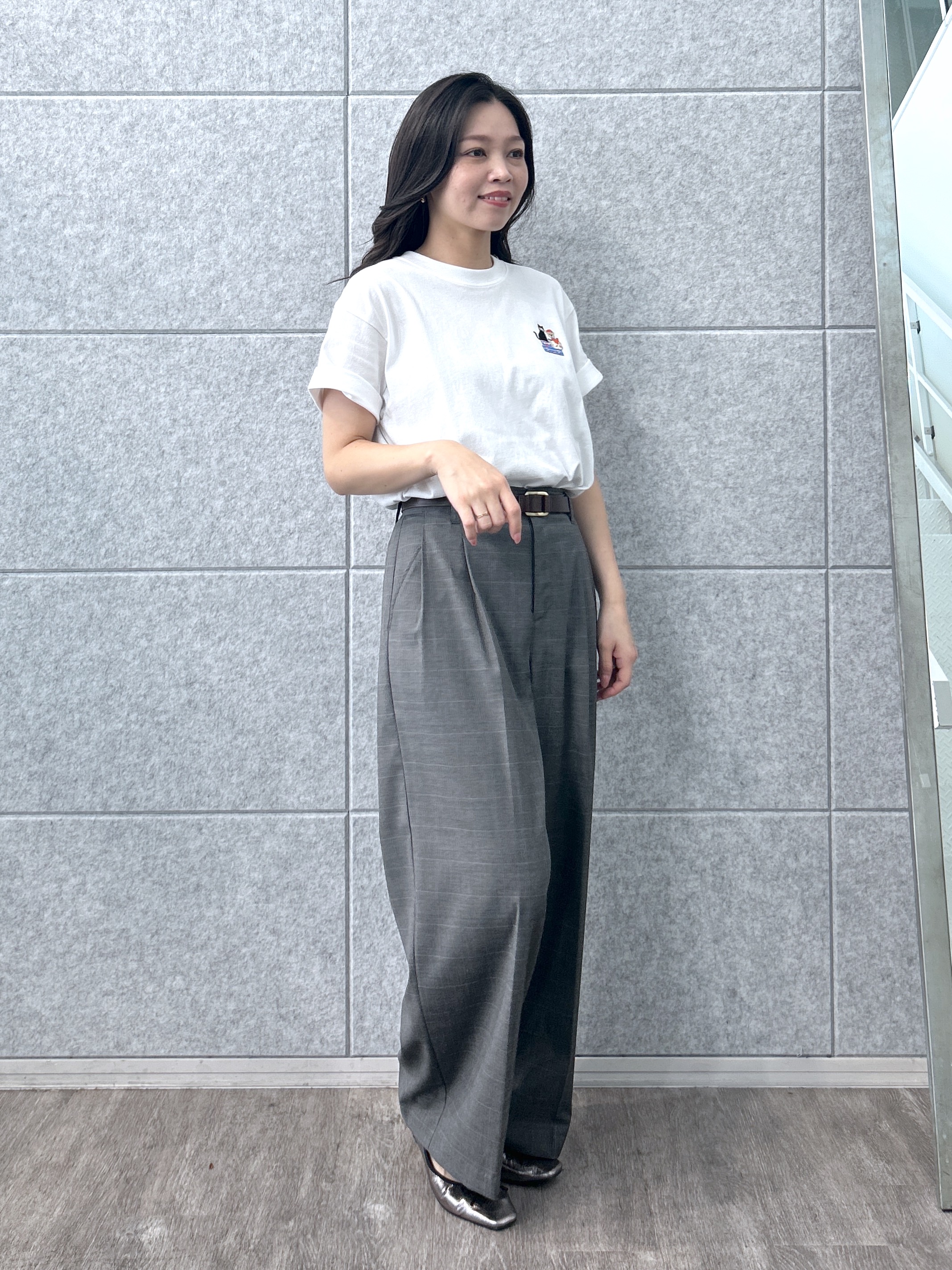 Kaiさんの「Dessin｜UMAO&times;Dessinコラボ 刺繍Tシャツ」を使ったコーディネート
