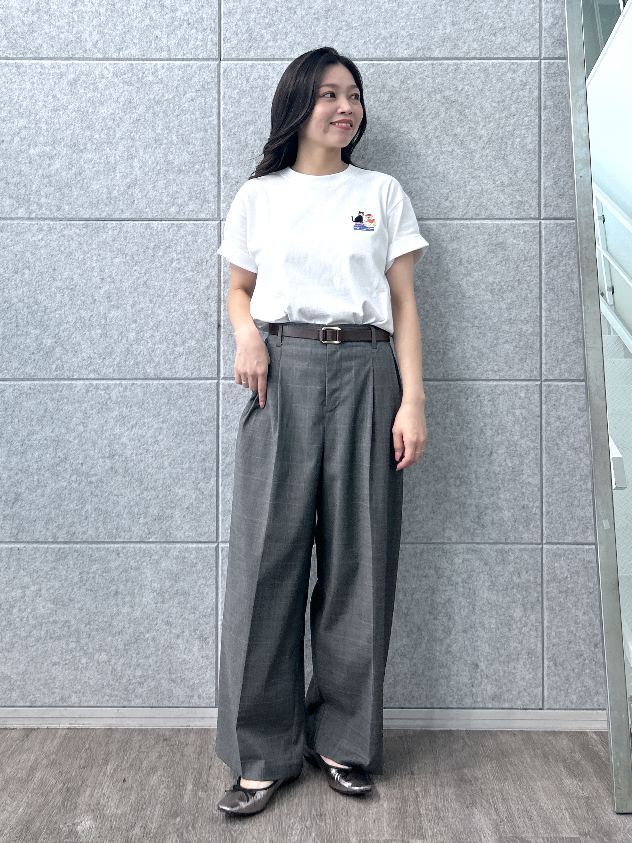 Kaiさんの「Dessin｜UMAO&times;Dessinコラボ 刺繍Tシャツ」を使ったコーディネート