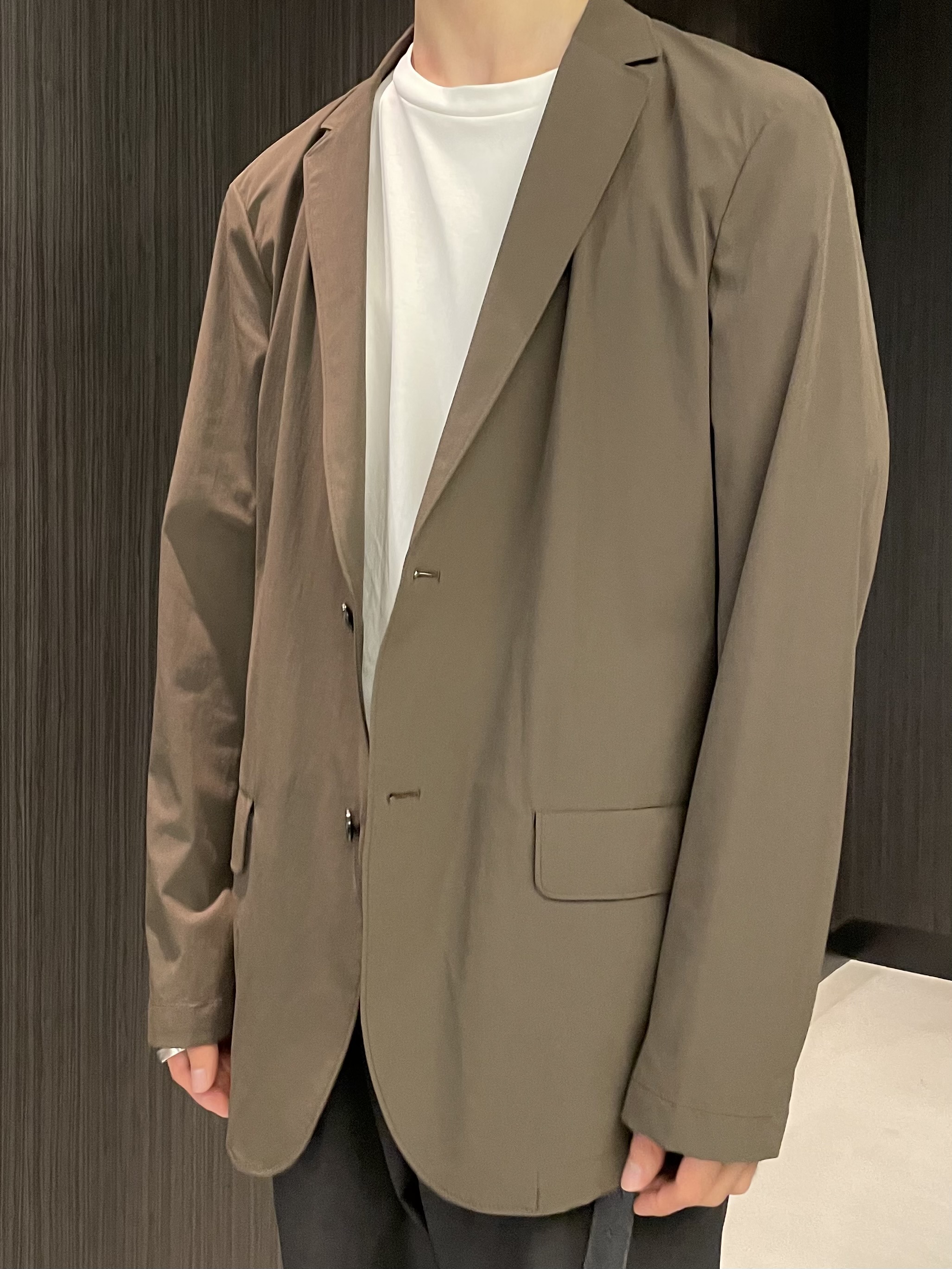 Okdさんの「TAKEO KIKUCHI｜3Dナイロンストレッチ ジャケット」を使ったコーディネート