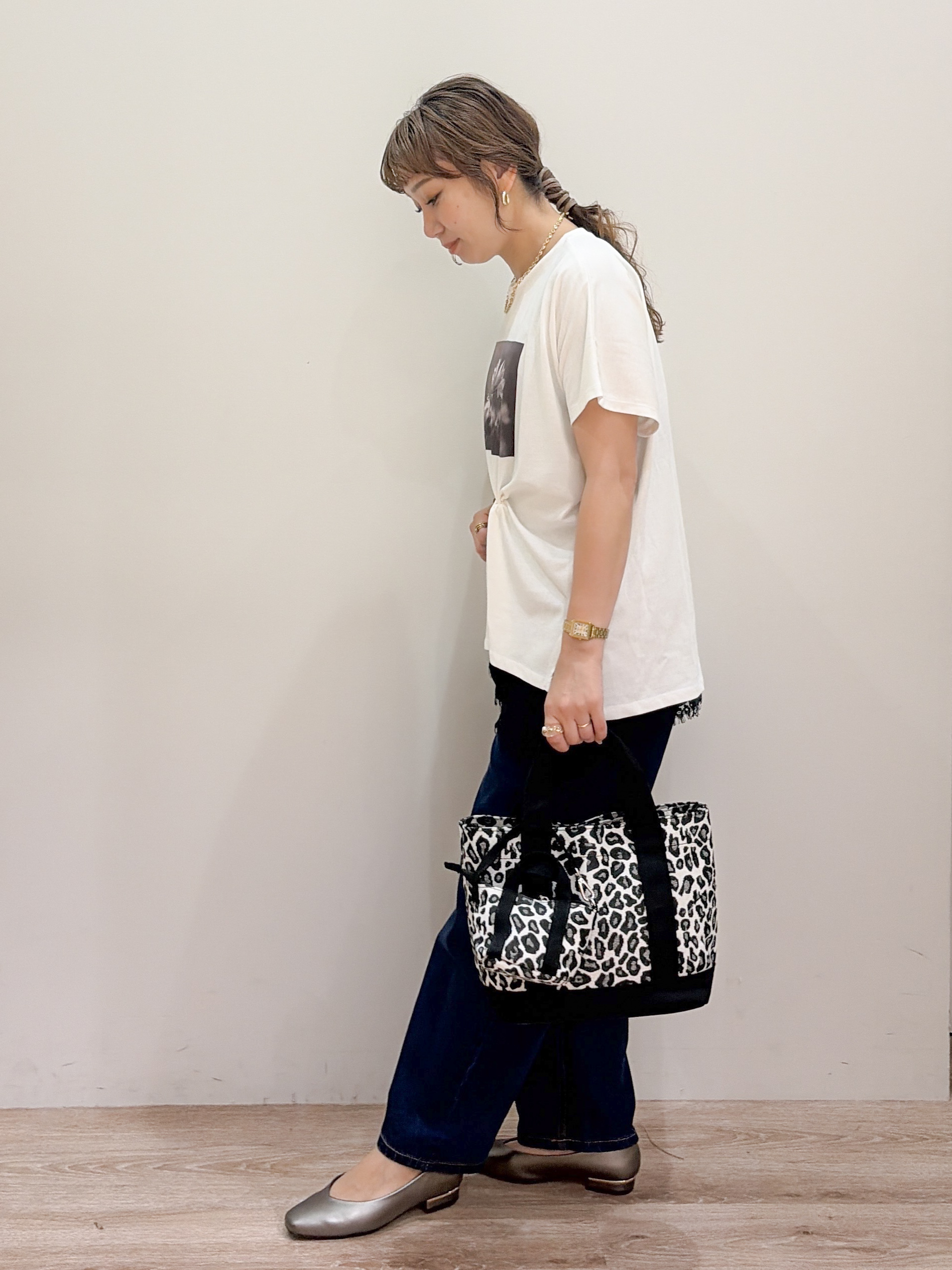 risayanさんの「OPAQUE.CLIP｜フォトプリントTシャツ【洗濯機OK】」を使ったコーディネート