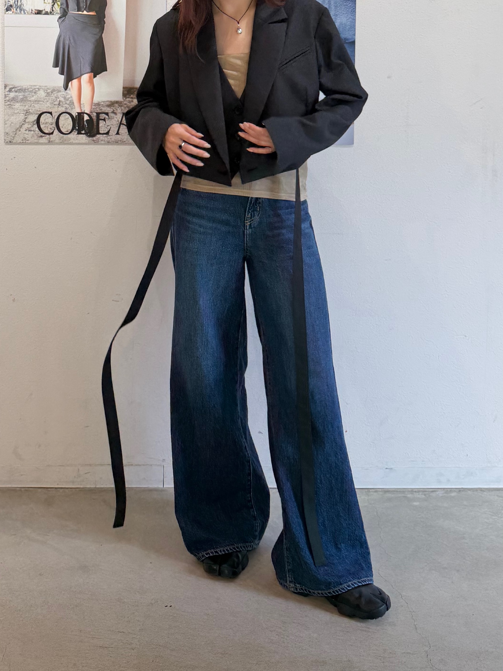 kanamiさんの「CODE A｜ribboned tailor jacket」を使ったコーディネート