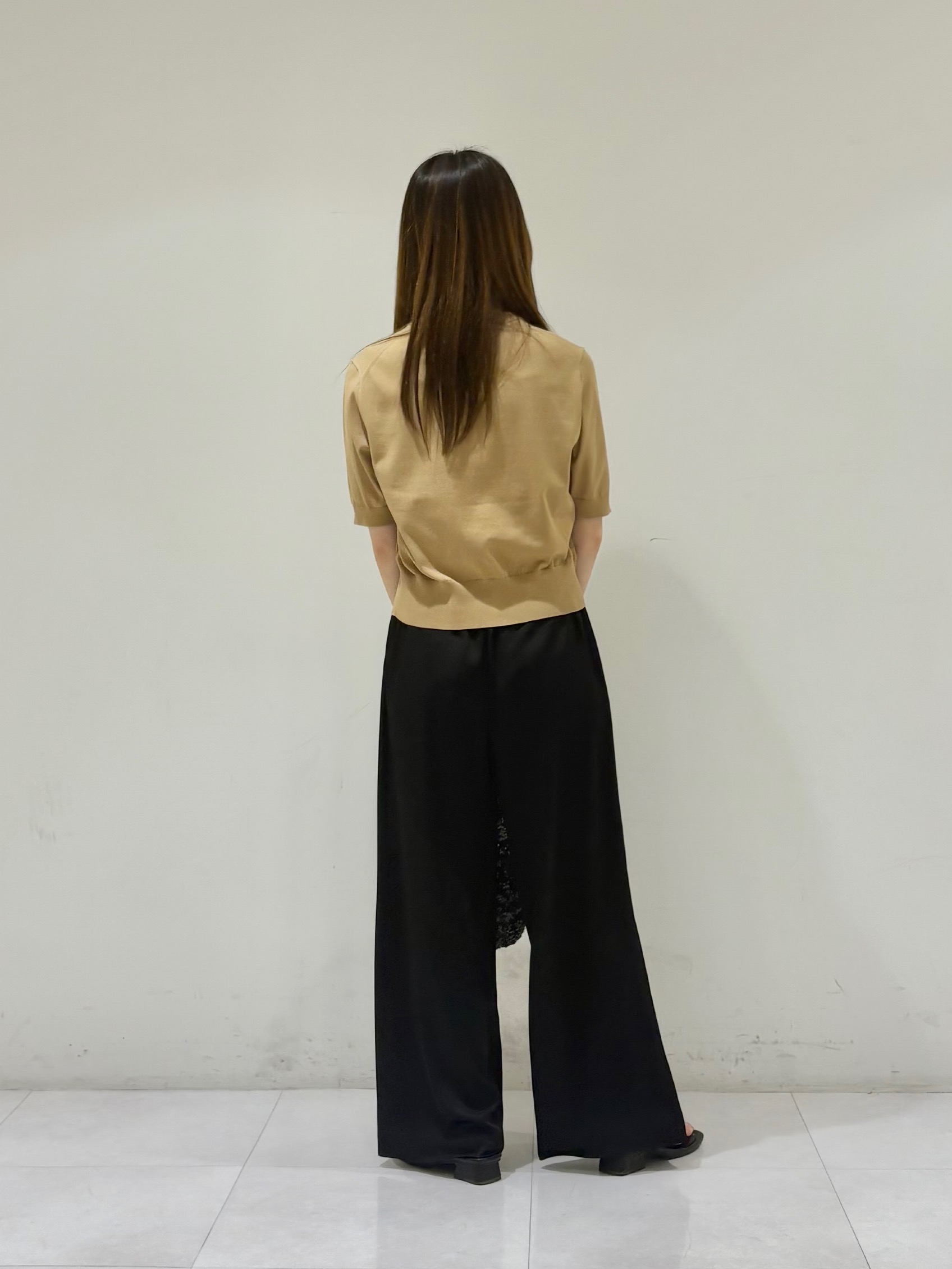 kyokaさんの「UNTITLED｜【接触冷感/吸水速乾】サテンワイドパンツ」を使ったコーディネート