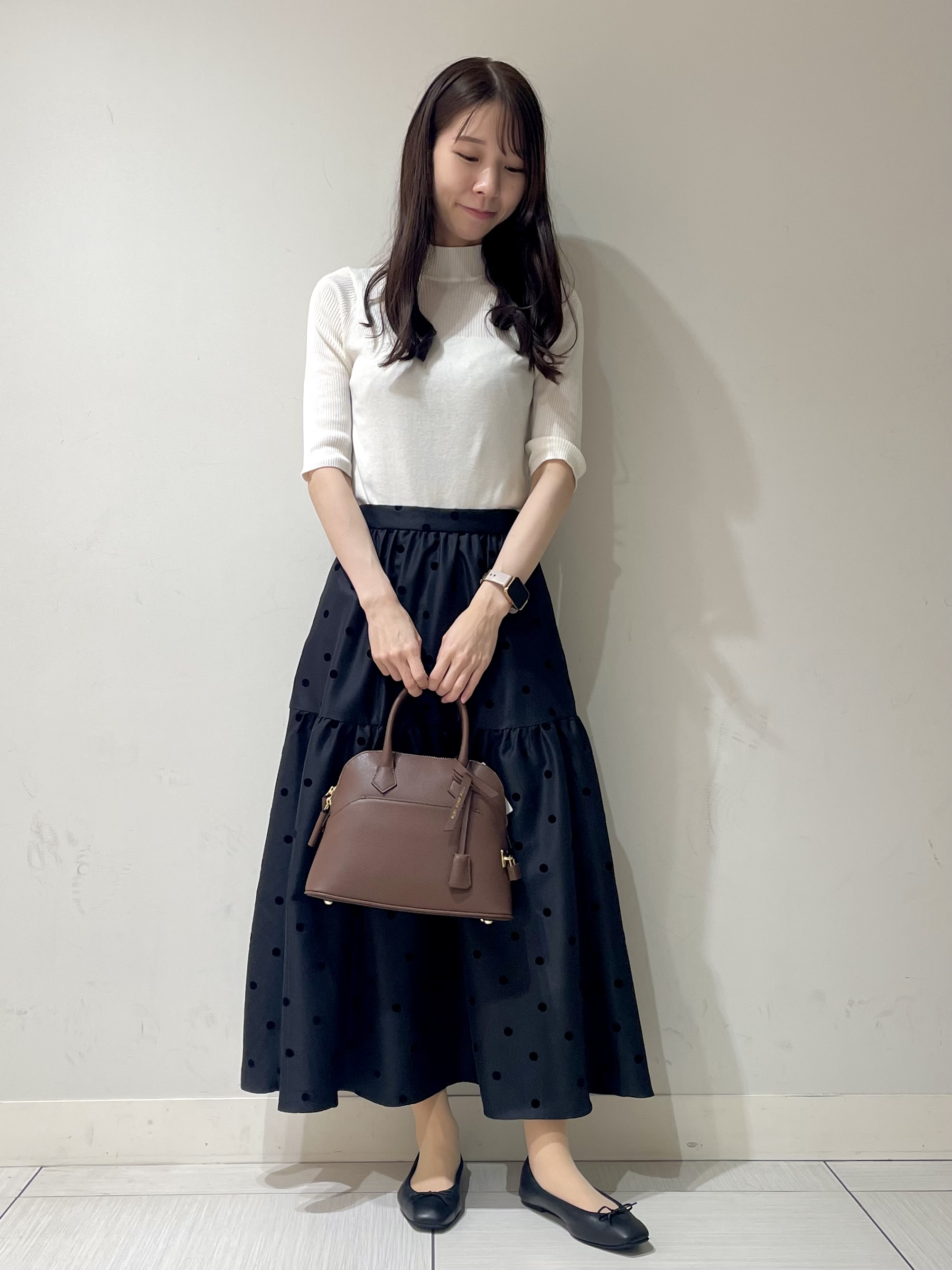 ことさんの「DRESSTERIOR｜【接触冷感】クールタッチ ハーフスリーブニット」を使ったコーディネート