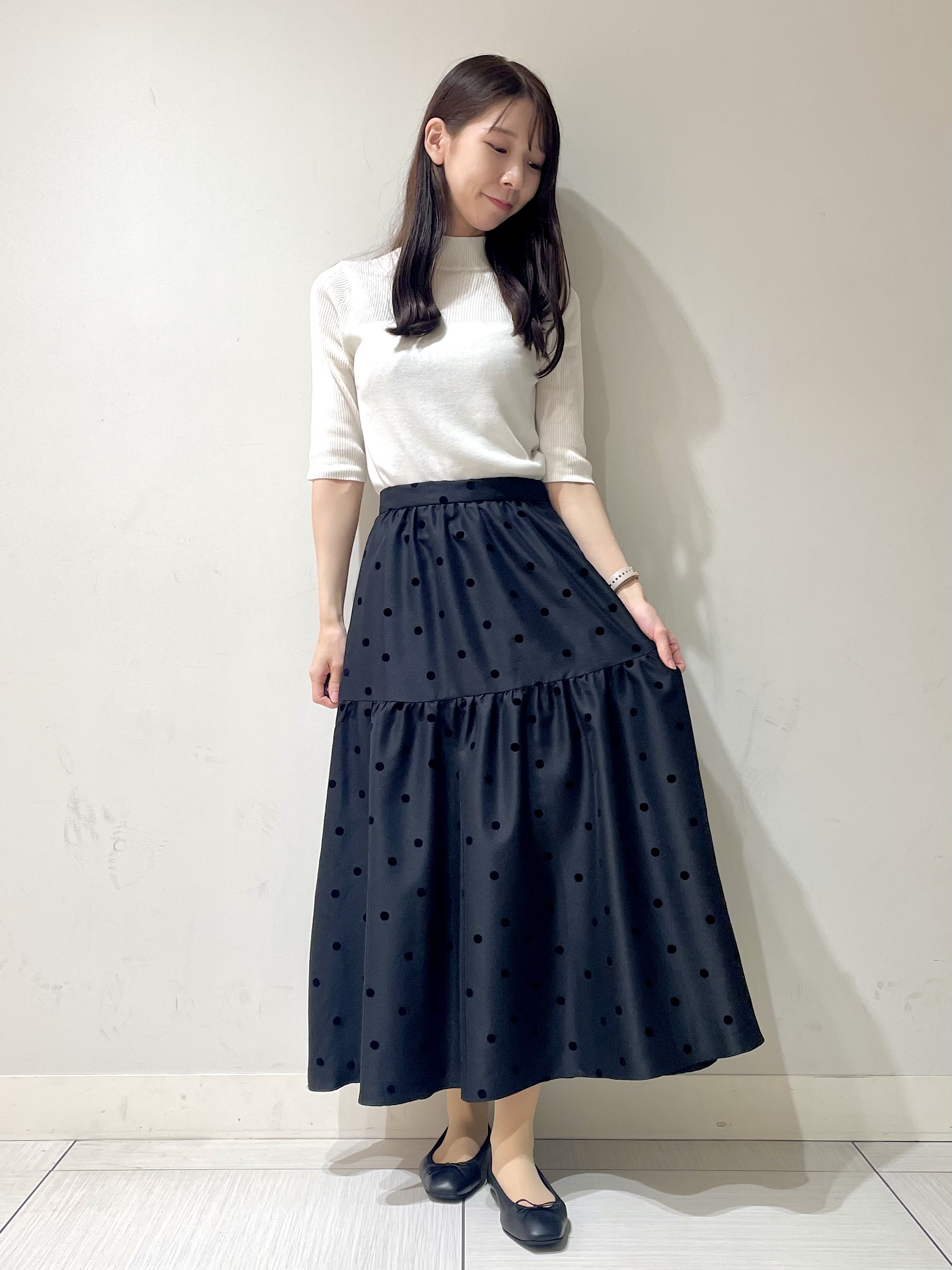 ことさんの「DRESSTERIOR｜【接触冷感】クールタッチ ハーフスリーブニット」を使ったコーディネート