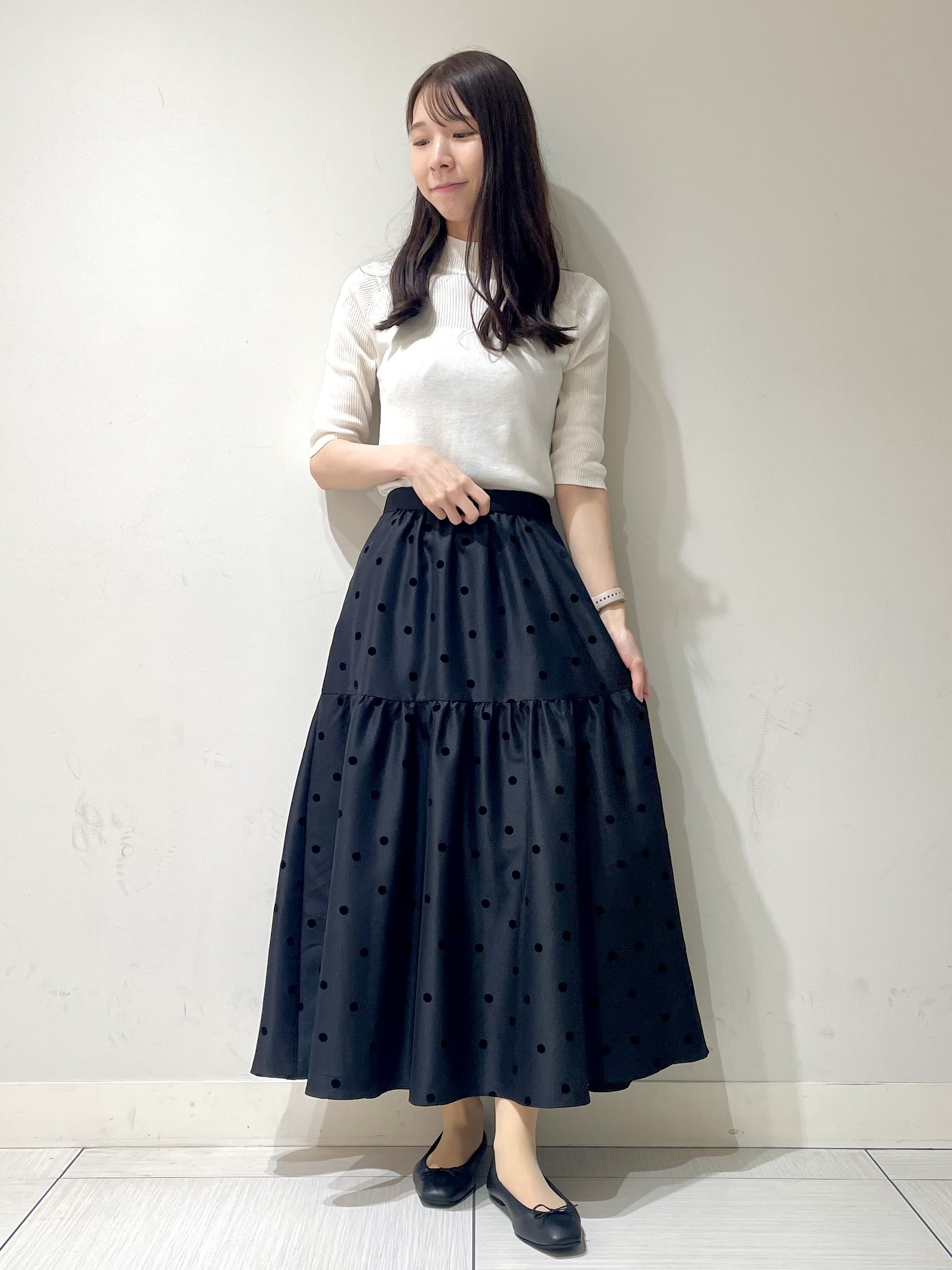 ことさんの「DRESSTERIOR｜【接触冷感】クールタッチ ハーフスリーブニット」を使ったコーディネート