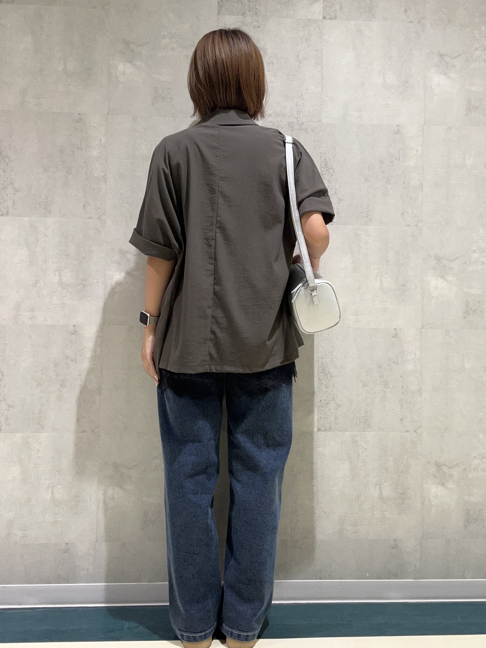 柳川　真帆さんの「SHOO･LA･RUE｜【前後2WAY/S-LL/洗濯機可】ランダムリブタンクトップ」を使ったコーディネート