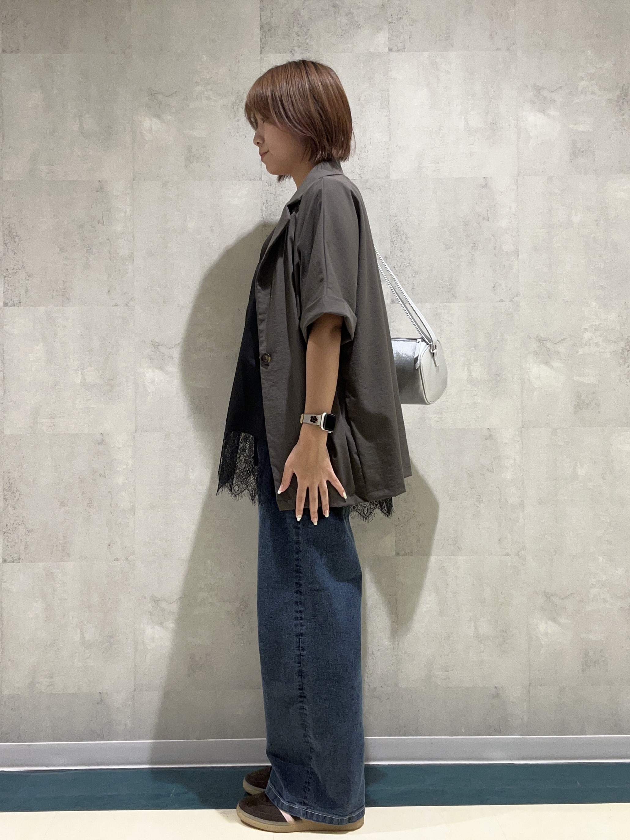 柳川　真帆さんの「SHOO･LA･RUE｜【前後2WAY/S-LL/洗濯機可】ランダムリブタンクトップ」を使ったコーディネート