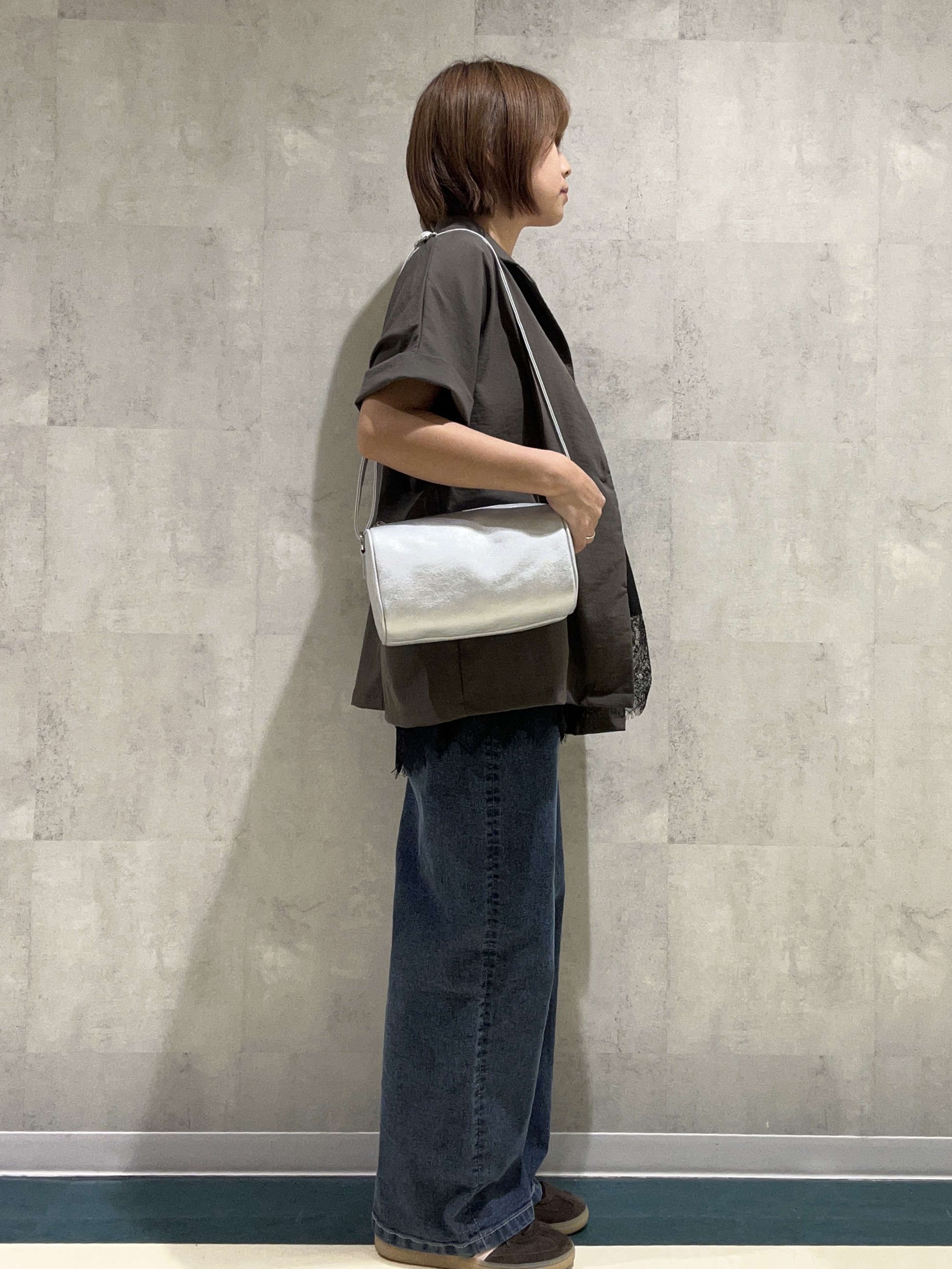 柳川　真帆さんの「SHOO･LA･RUE｜【前後2WAY/S-LL/洗濯機可】ランダムリブタンクトップ」を使ったコーディネート
