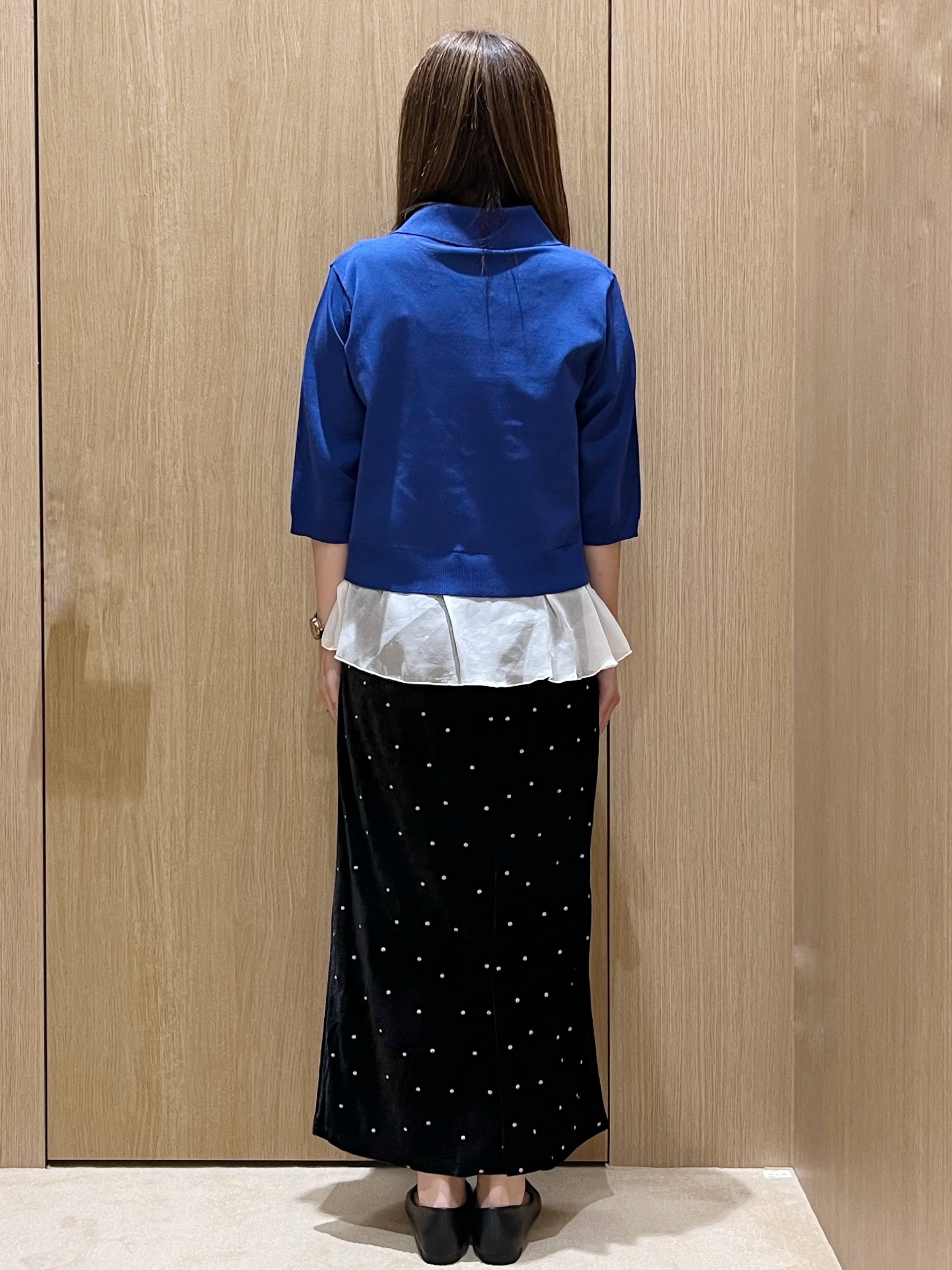 yukariさんの「OPAQUE.CLIP｜裾シアードッキングニット【洗濯機OK】」を使ったコーディネート