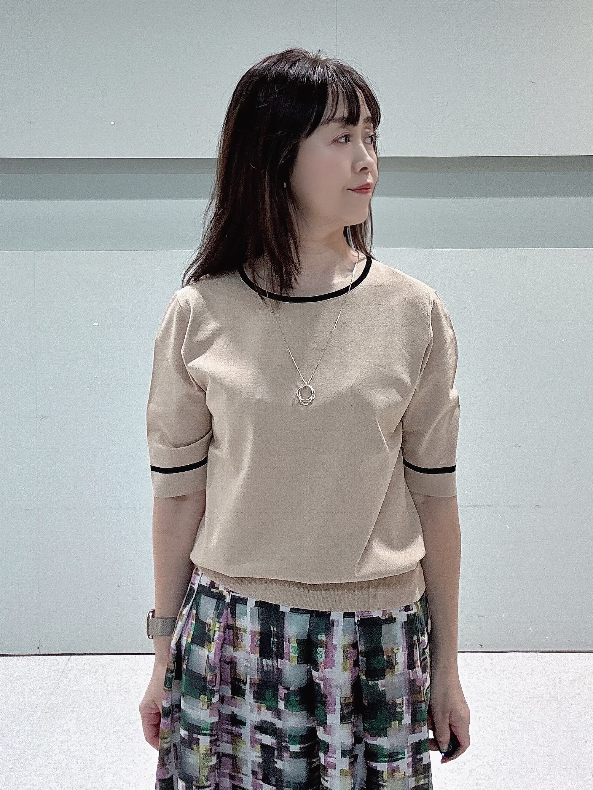 makiさんの「UNTITLED｜【アンサンブル可能/秋羽織り】コンパクトニットカーディガン」を使ったコーディネート