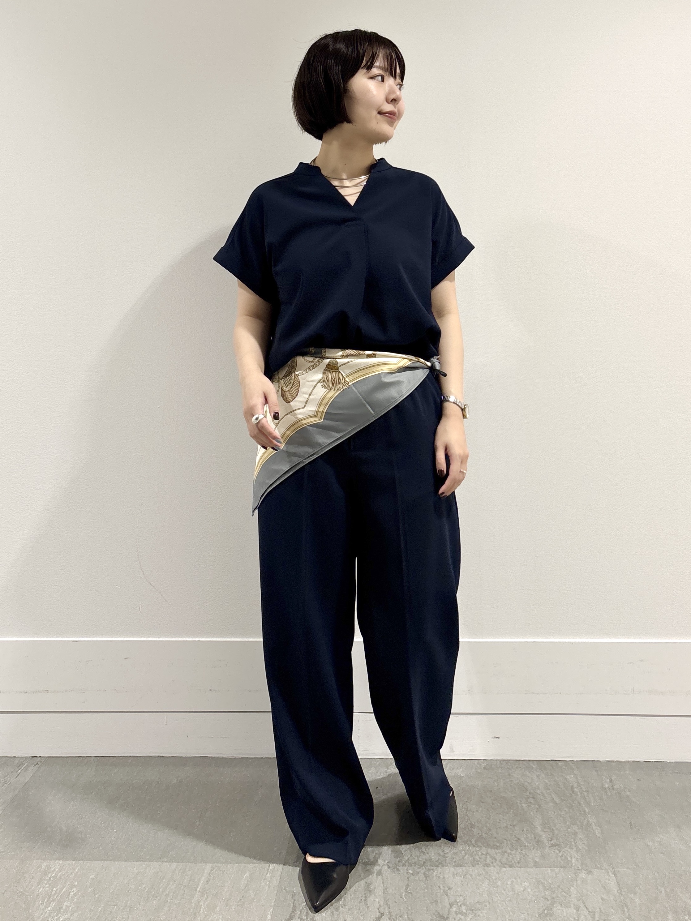 モエカさんの「UNTITLED｜【セットアップ可/UVカット】エアリークールブラウス」を使ったコーディネート