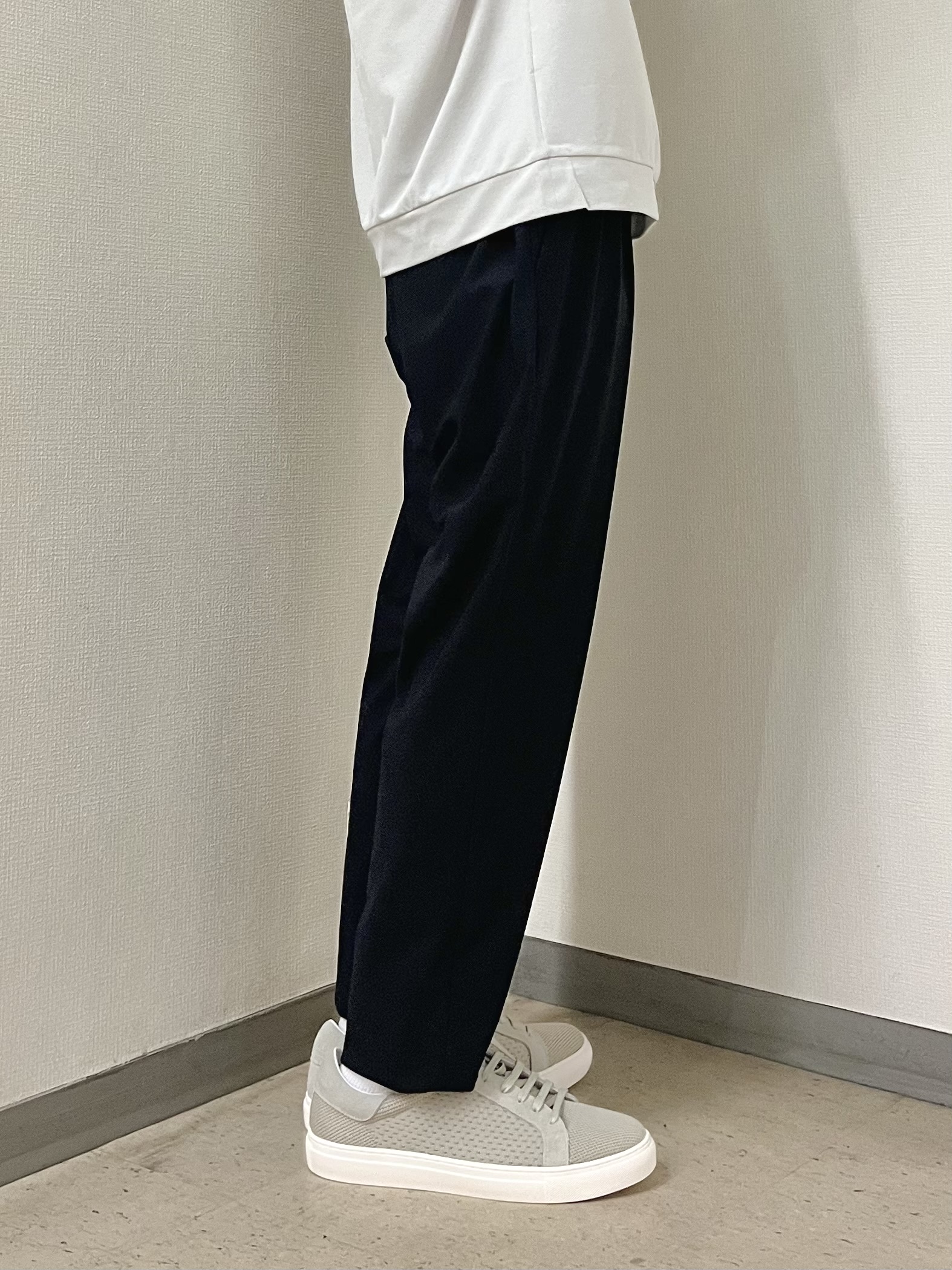 URAさんの「TAKEO KIKUCHI｜リネン ライク 鹿の子 ヘンリー ハーフ ヘンリー ネック」を使ったコーディネート